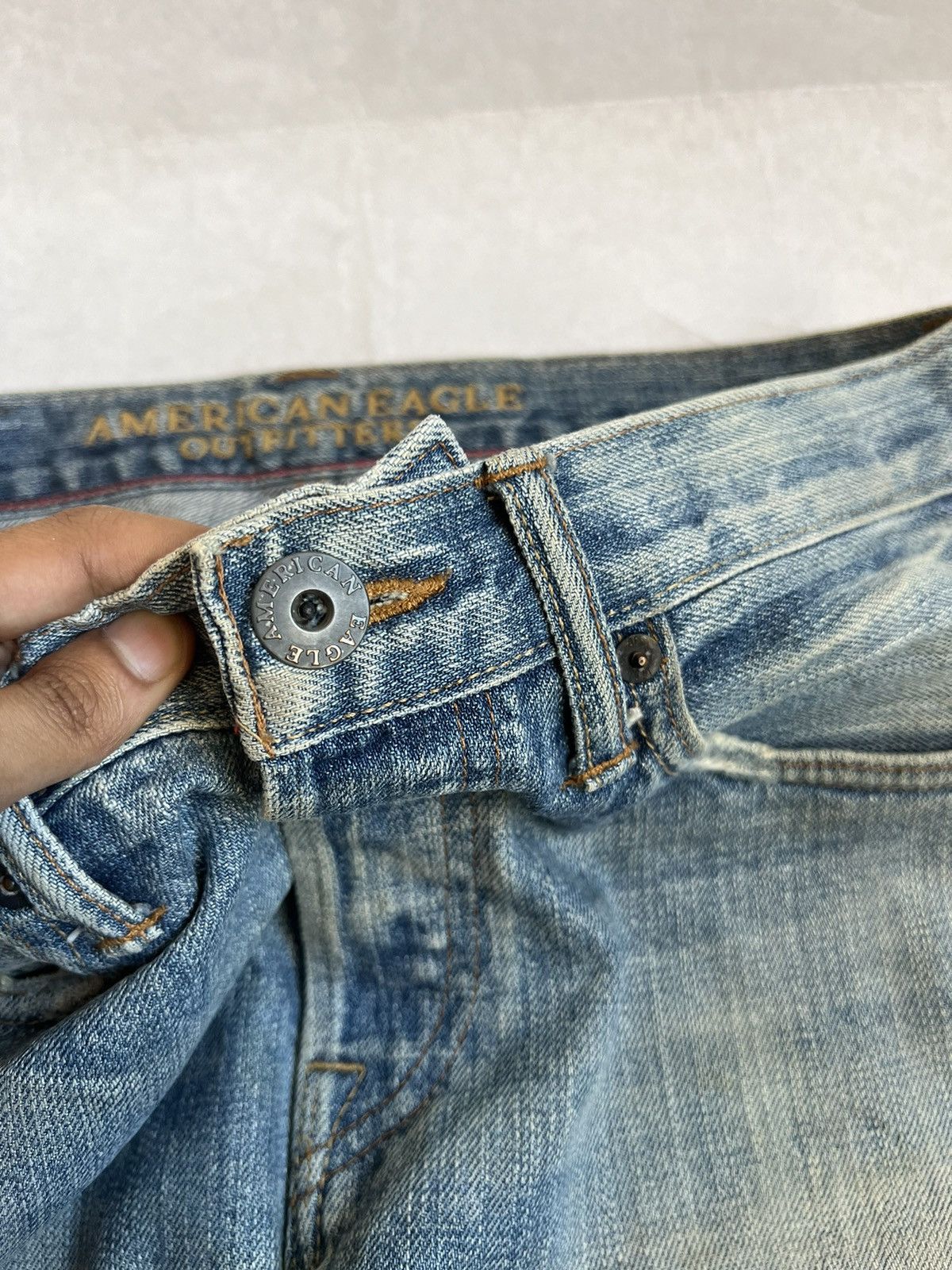 American Eagle Outfitters Vtg American Eagle Fly Button Selvedge Denim Kurt Cobain Size US 32 / EU 48 - 8 Thumbnail