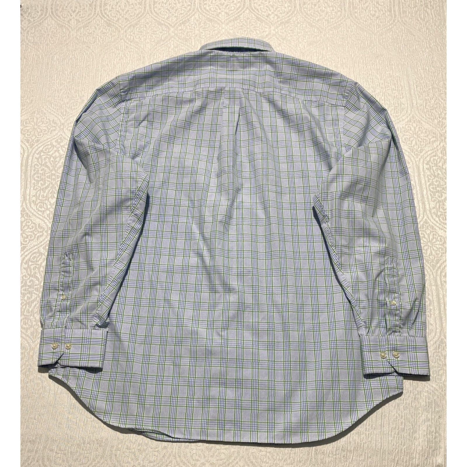 Banana Republic Banana Republic Shirt Mens 2XL Blue Green Plaid Non Iron Classic Fit Cotton Size US XXL / EU 58 / 5 - 4 Thumbnail