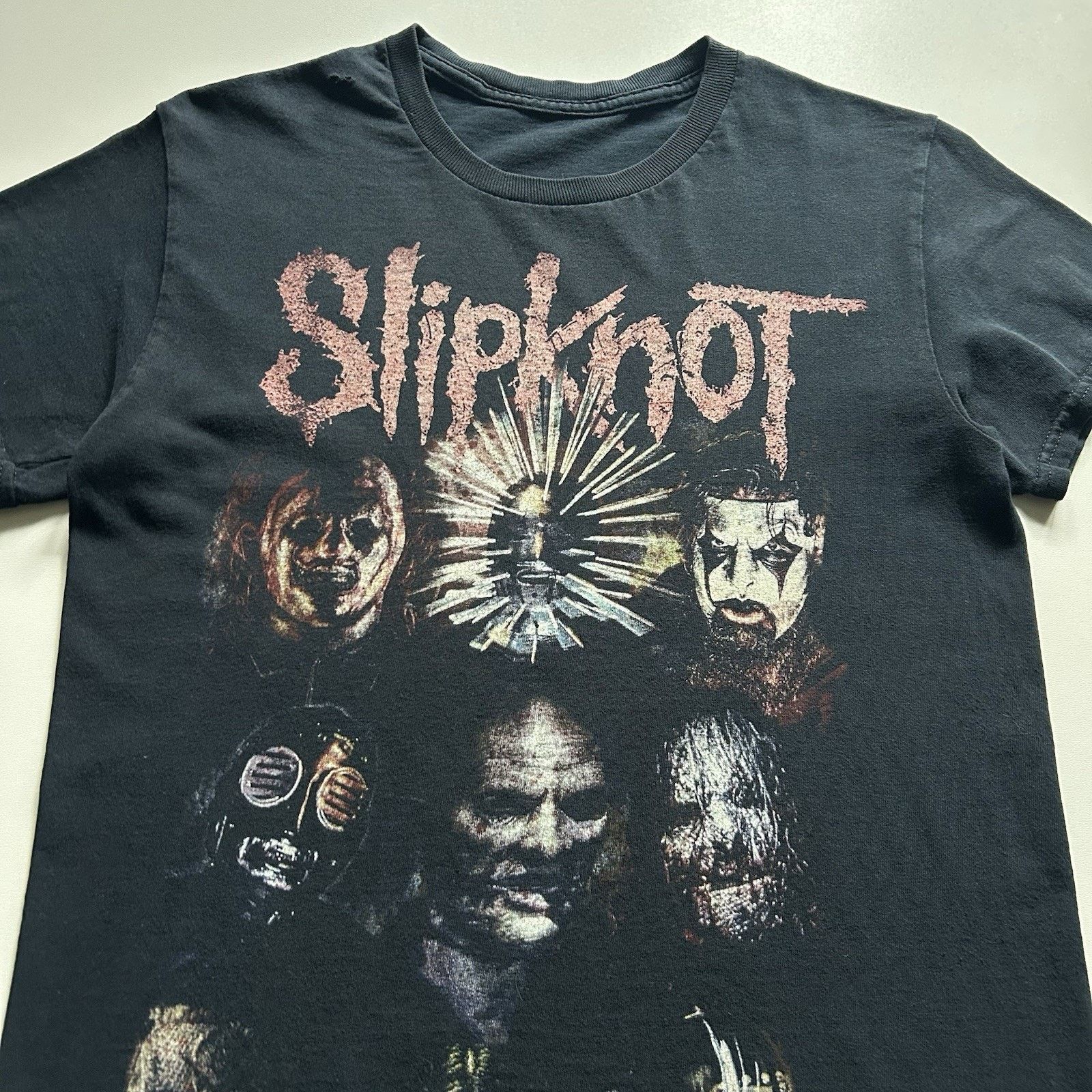Band Tees × Slipknot × Vintage Slipknot Prepare for Hell World Tour Shirt Small Faded Black Size US S / EU 44-46 / 1 - 2 Thumbnail