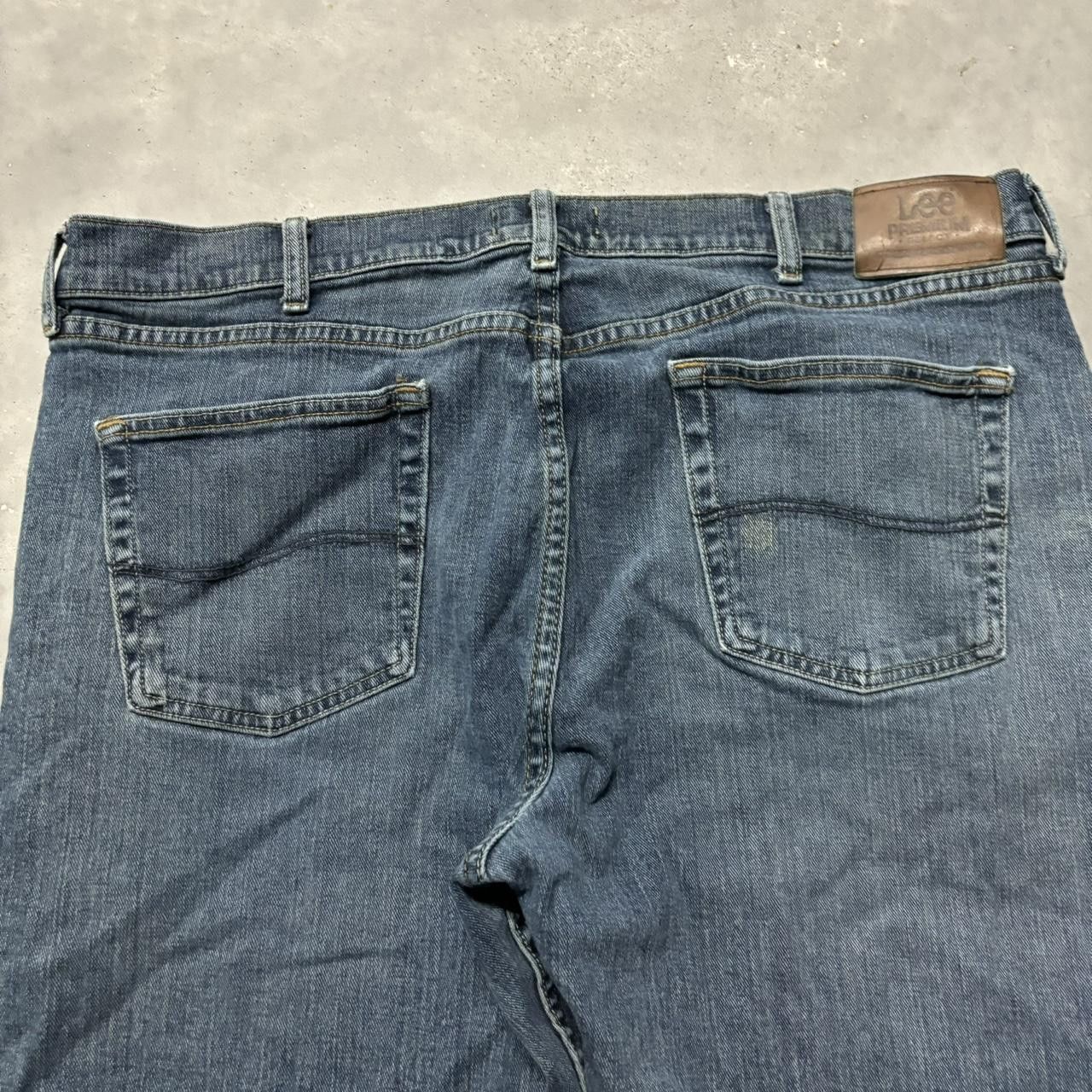 Japanese Brand × Vintage Crazy Vintage Y2K/2000s Baggy grunge Dark Wash Skater Denim Jeans! Size US 40 / EU 56 - 7 Thumbnail