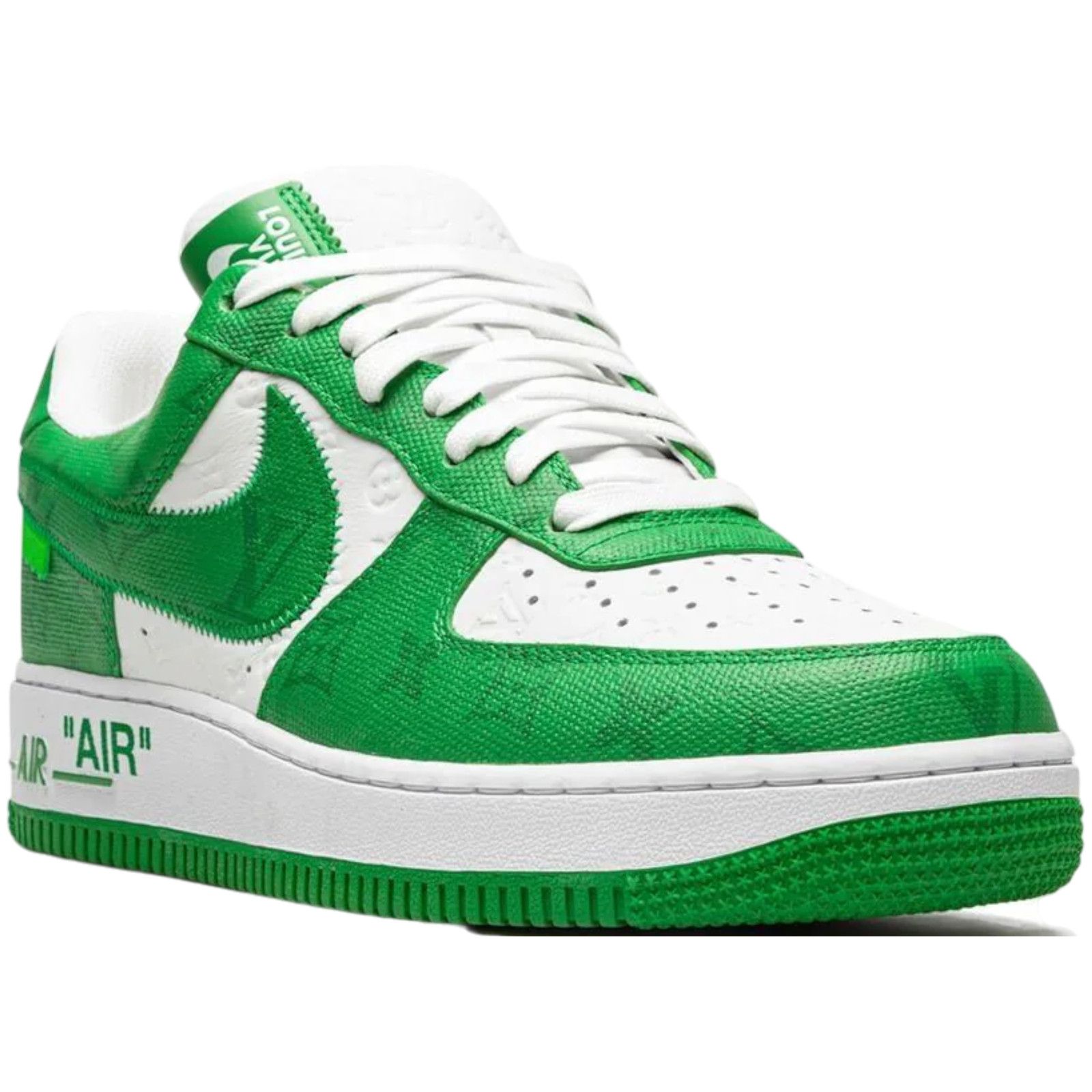 Nike LOUIS VUITTON x NIKE AIR FORCE 1 GREEN Size US 7 / EU 40 - 3 Thumbnail