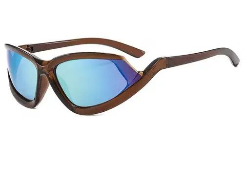 Electric Visual Y2k Style Futuristic Black Sunglasses Unisex OS Size ONE SIZE - 8 Thumbnail