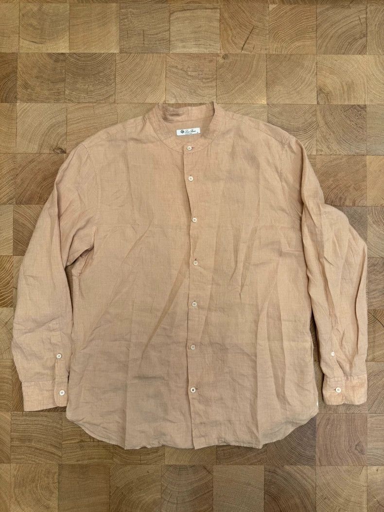 Loro Piana LORO PIANA Pink linen shirt Size XL / US 12-14 / IT 48-50 - 1 Thumbnail