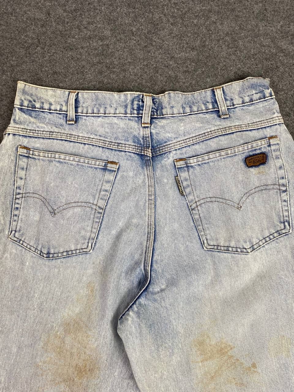 Levi's vintage levis 656 big e light wash distressed denim Size US 33 - 3 Thumbnail