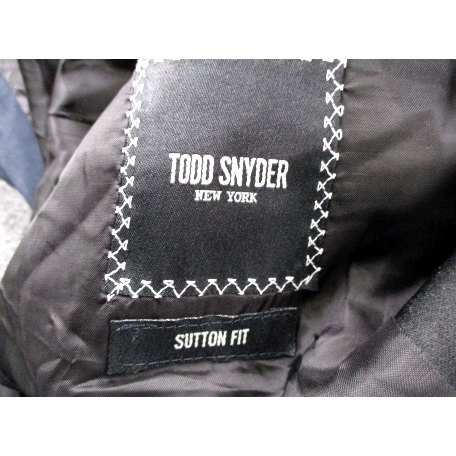 Todd Snyder Todd Snyder Blazer Jacket Mens 38S Blue Black Sutton Fit Tuxedo Sports Coat USA Size 38R - 7 Thumbnail