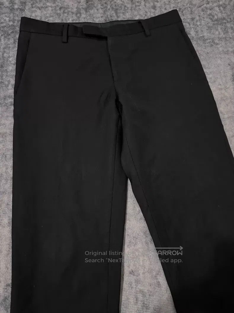 Saint Laurent Paris Saint Laurent Paris Wool Basic Nine-Quarter Black Trousers Size US 28 / EU 44 - 3 Thumbnail