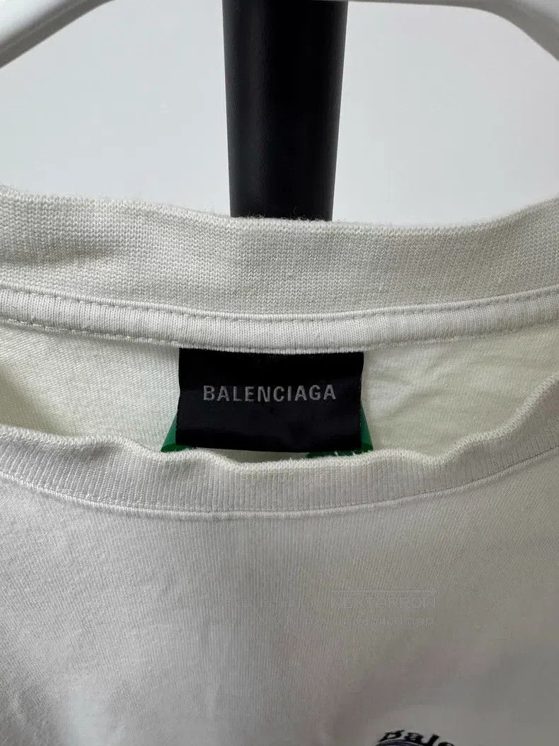 Balenciaga Balenciaga Short Sleeve T-Shirt, Size L, Beige Size US L / EU 52-54 / 3 - 3 Thumbnail