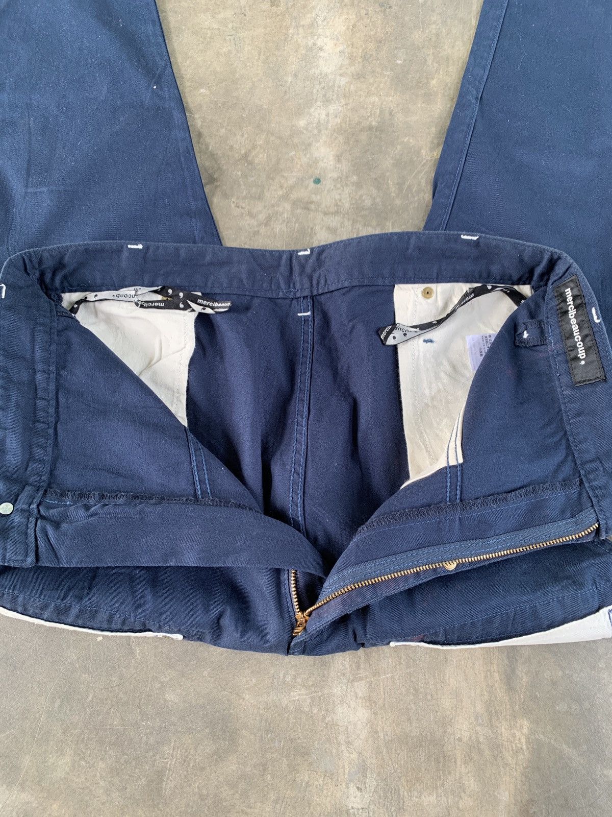 mercibeaucoup Mercibeaucop issey miyeake drop crotch contrast down pocket Size US 31 - 8 Thumbnail