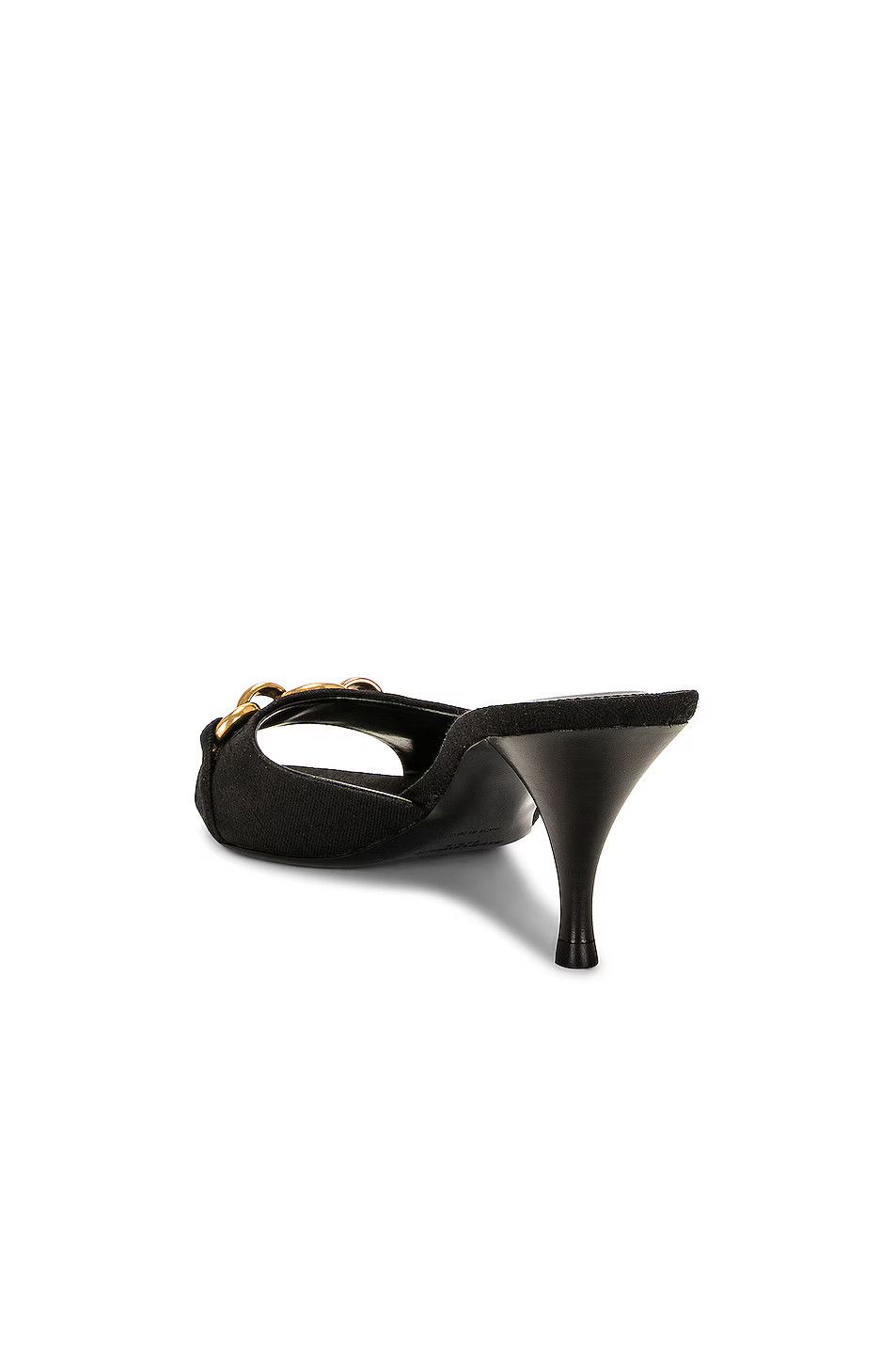 Saint Laurent Paris o1bcso1str1124 Le Maillon Mules in Nero Size US 5 / IT 35 - 3 Thumbnail