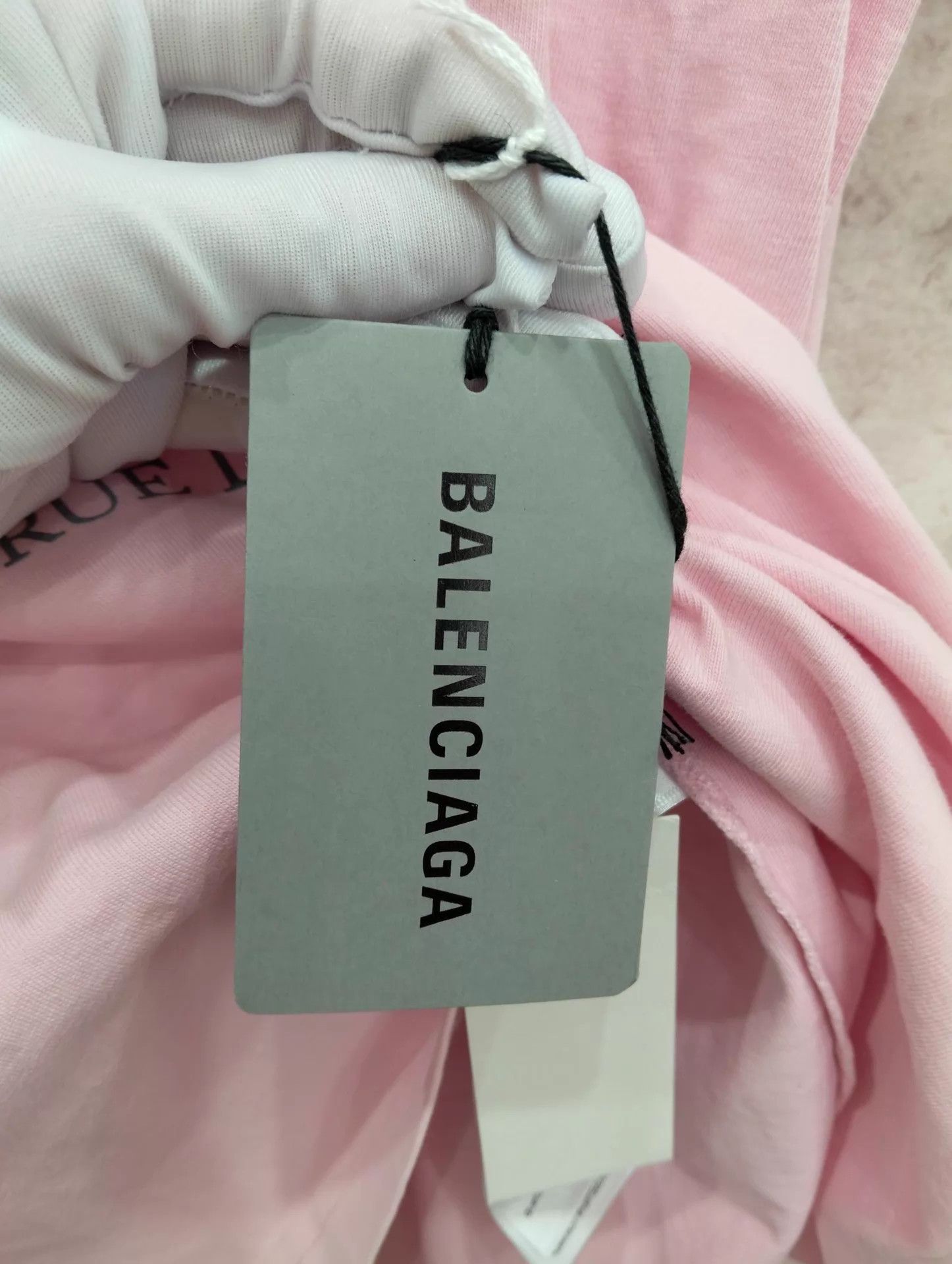 Balenciaga Balenciaga Women's Pink Logo Print Crewneck SS Tee M Size M / US 6-8 / IT 42-44 - 5 Thumbnail