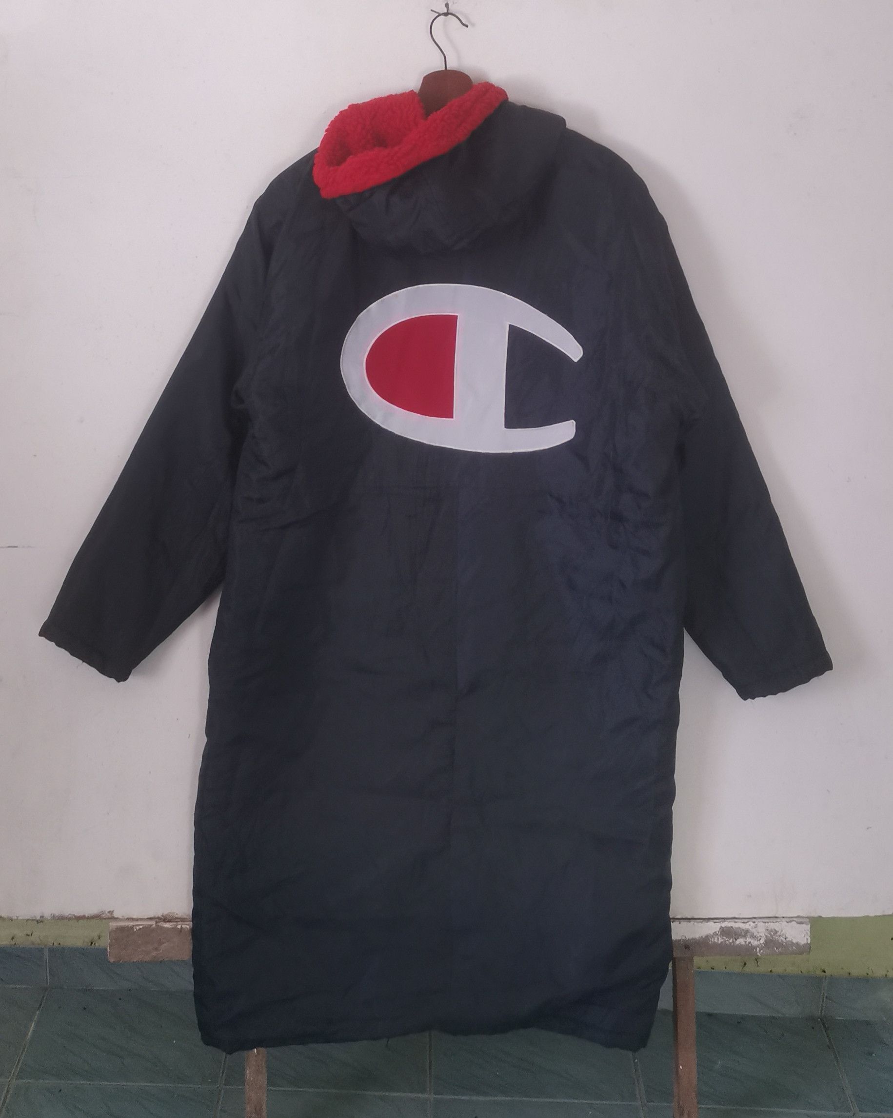 Champion × Vintage Rare Vintage Champion long jacket blue colour Size US L / EU 52-54 / 3 - 1 Thumbnail