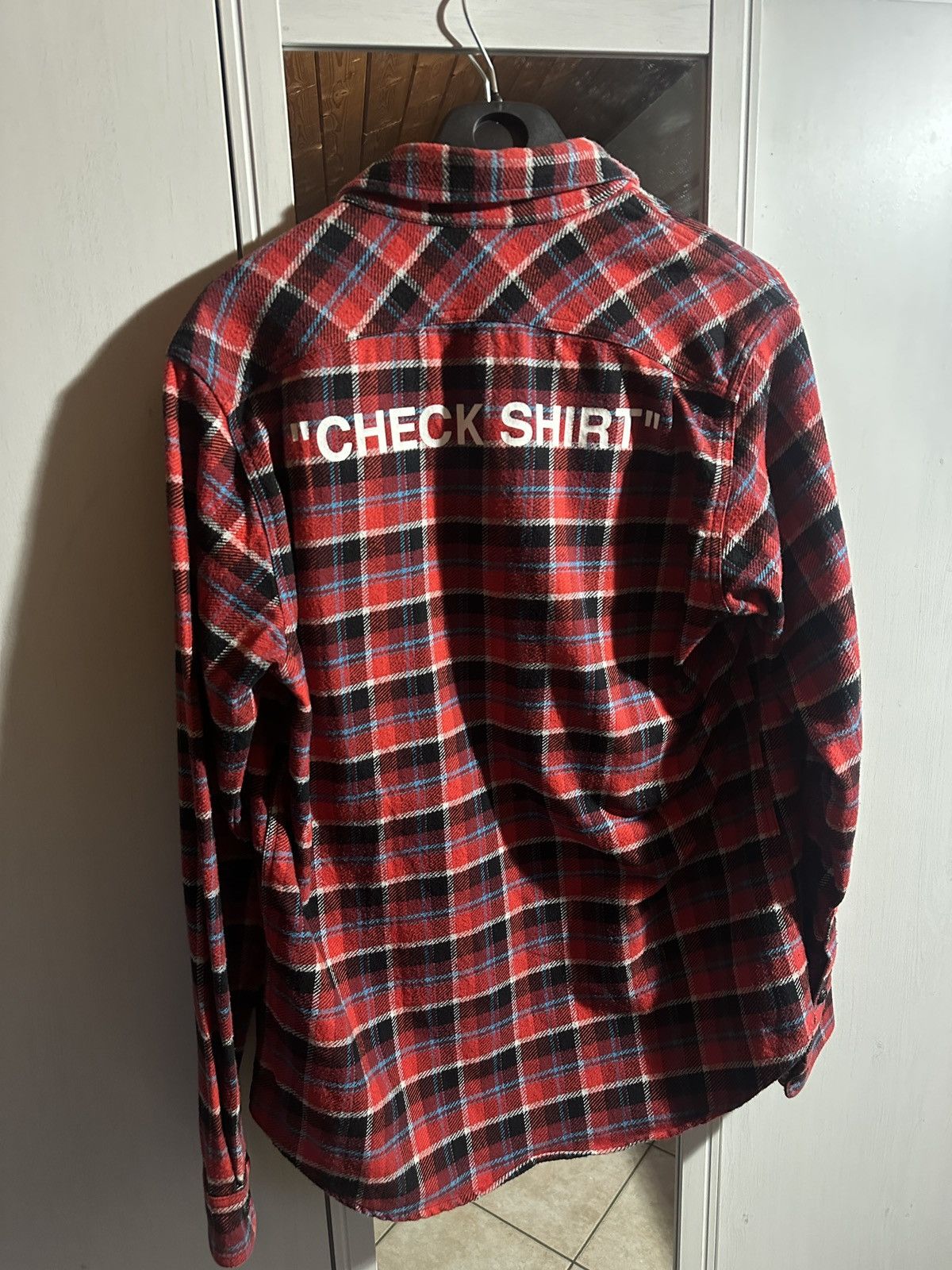 Off-White OFF-WHITE Flannel Virgil Abloh S/S 2018 Size US M / EU 48-50 / 2 - 2 Thumbnail
