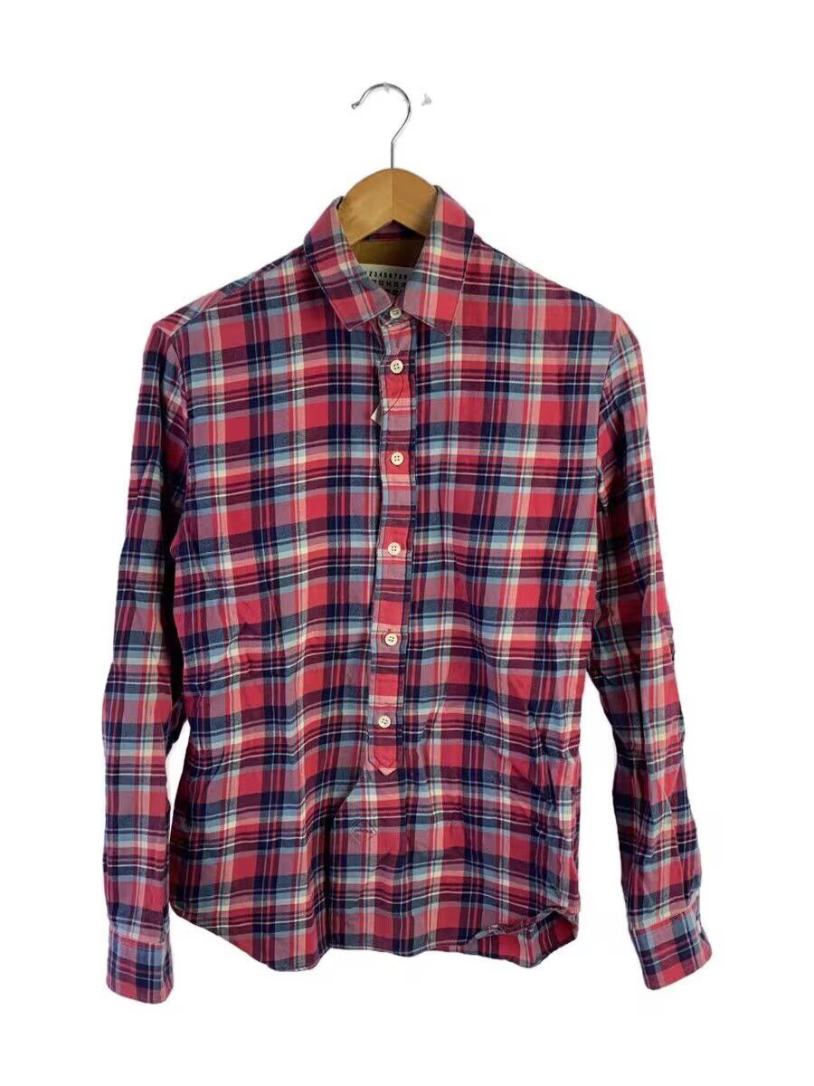 Maison Margiela SS16 Plaid Elbow Patch Button Shirt Size US S / EU 44-46 / 1 - 1 Thumbnail