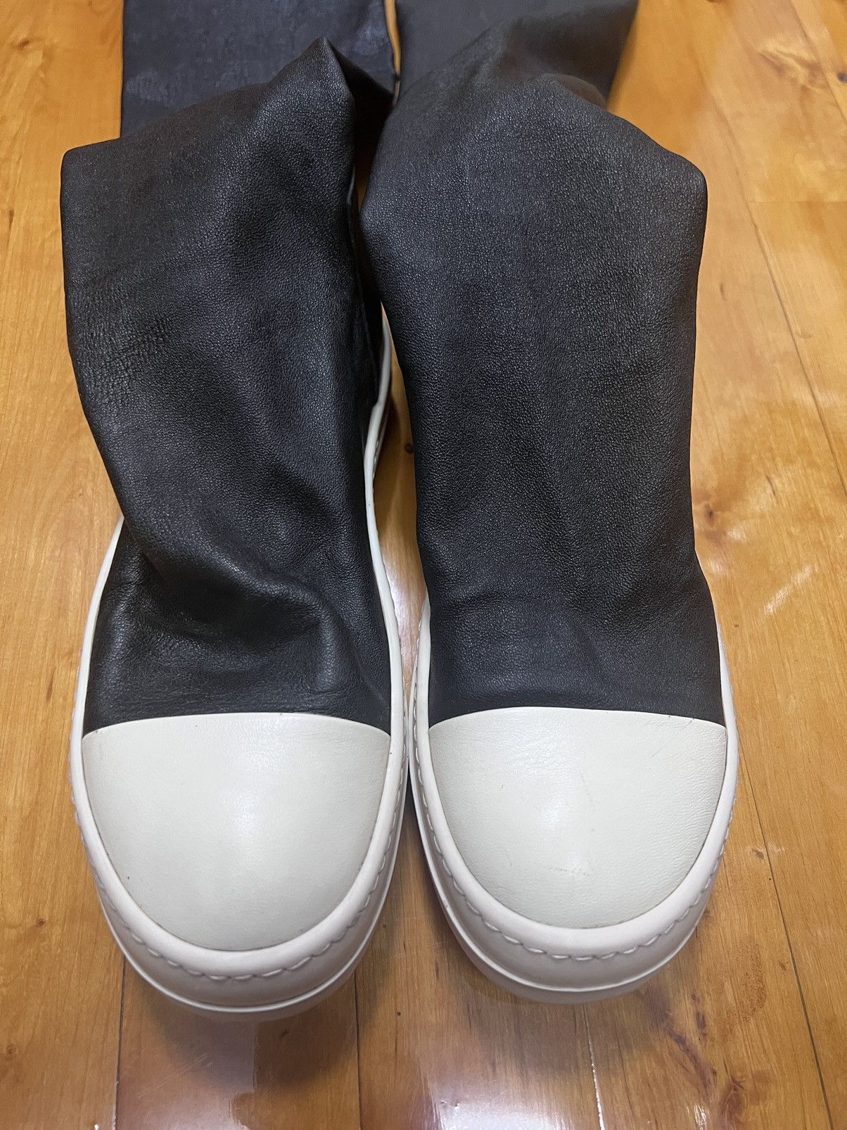 Rick Owens Rick owens mainline leather thigh high stocking sz36 Size US 6 / IT 36 - 2 Thumbnail