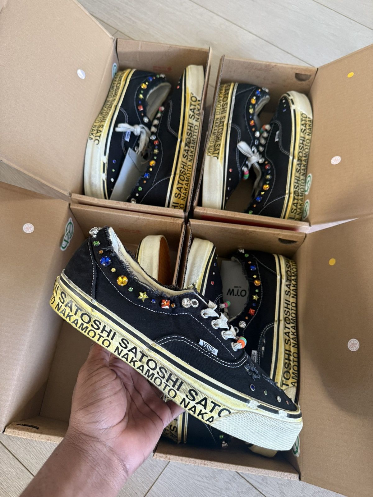 Satoshi Nakamoto × Vans Satoshi Nakamoto OTW Old Skool Vans Pearlized Lucky Charms Size US 12 / EU 45 - 11 Thumbnail