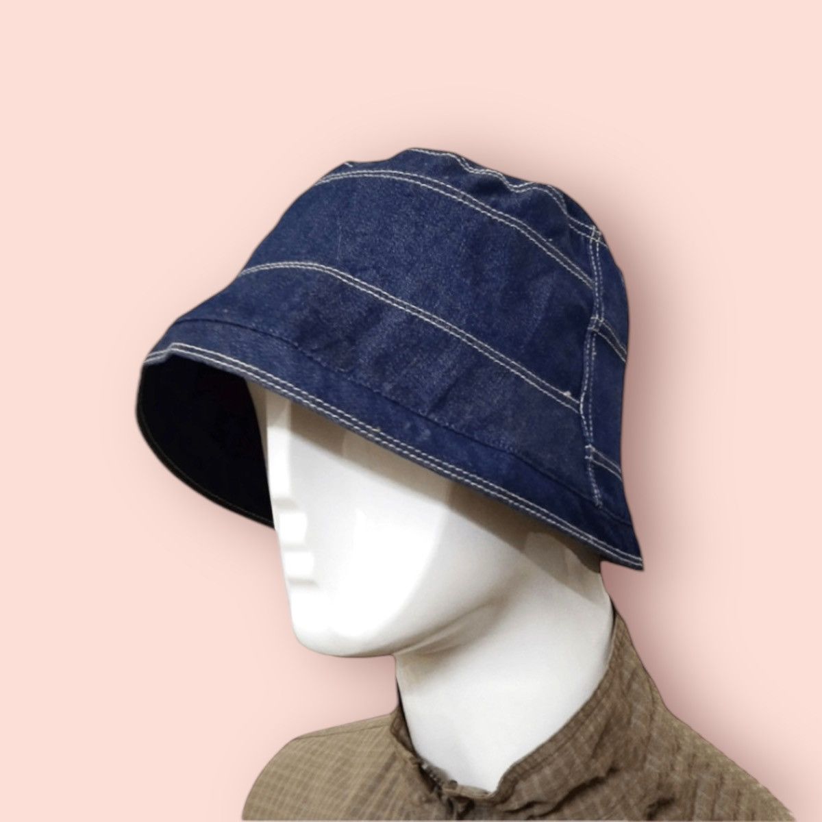 Japanese Brand × Vintage RARE VINTAGE JAPAN DENIM BUCKET HAT Size ONE SIZE - 5 Thumbnail