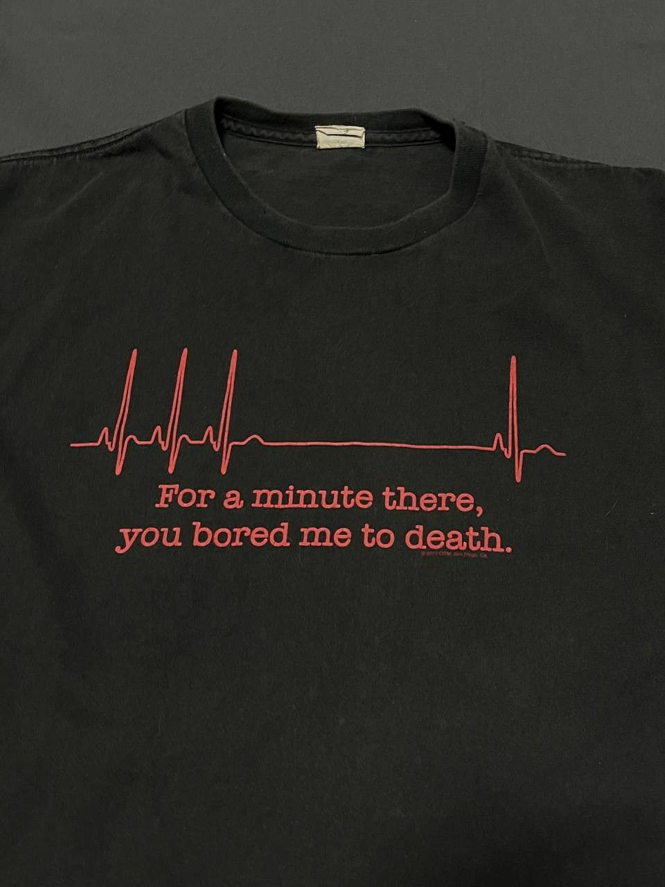 Delta "For a minute there you bored me to death" funny humour tee Size US L / EU 52-54 / 3 - 2 Thumbnail