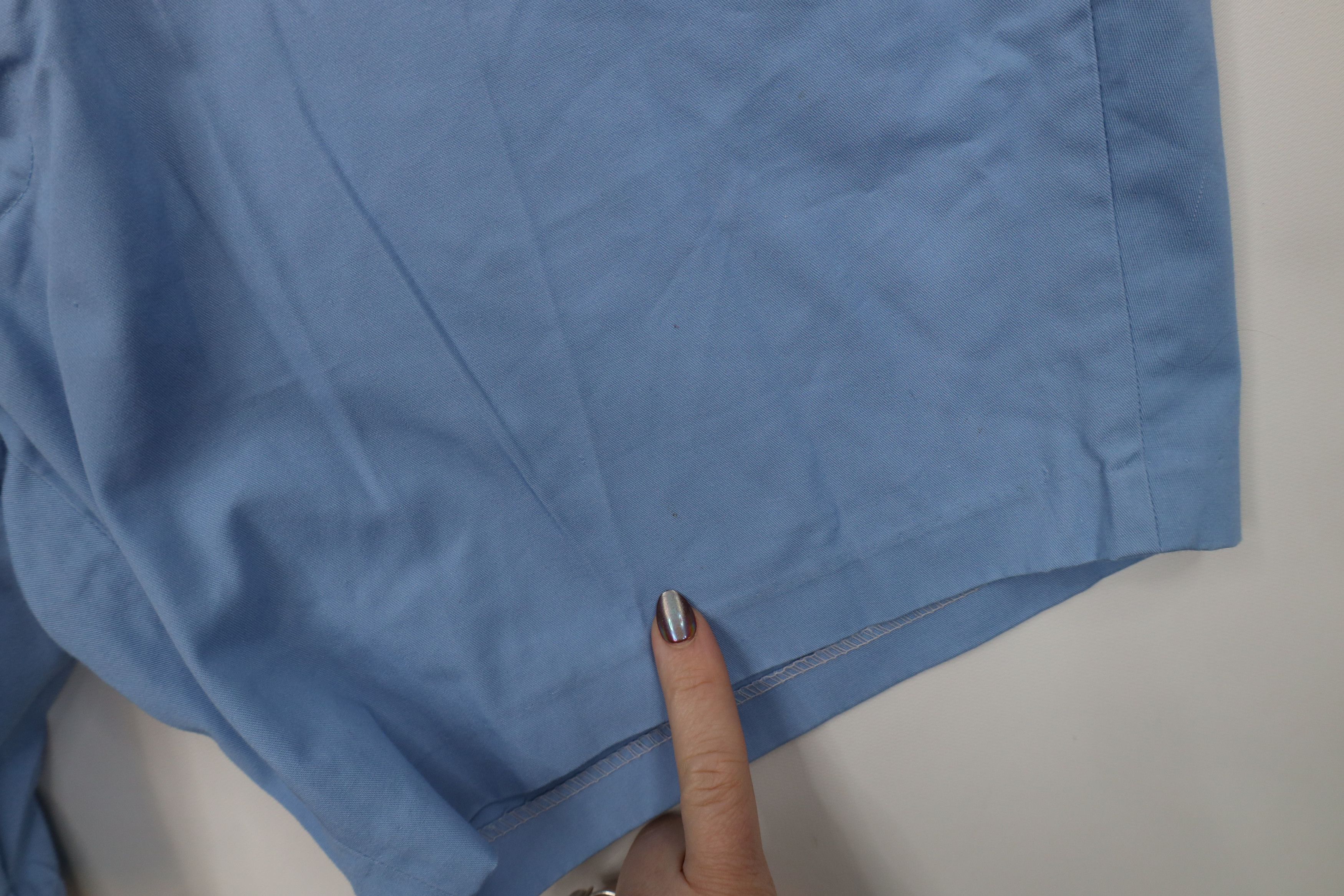 Vintage Vintage 70s Streetwear Above Knee Chino Shorts Carolina Blue Size US 36 / EU 52 - 5 Thumbnail