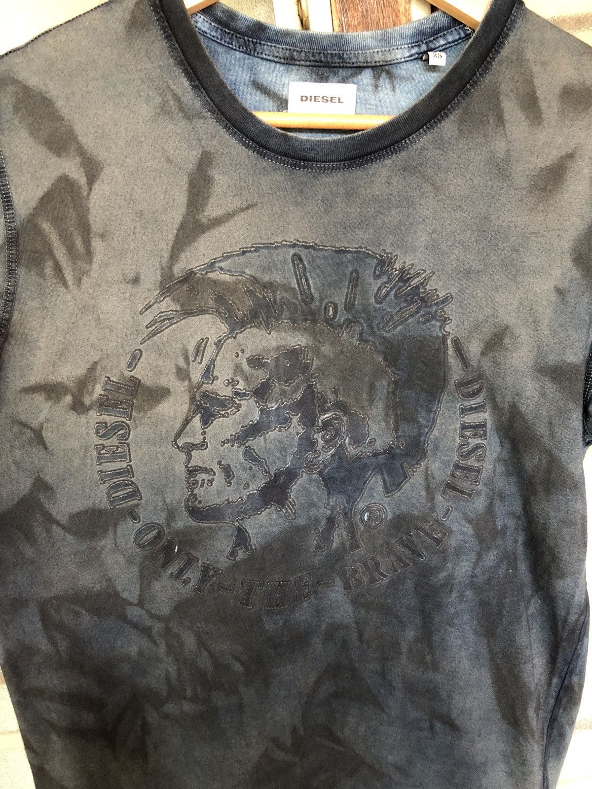 Diesel Diesel Style Punk Blue Black Shirt Tee Size US XS / EU 42 / 0 - 6 Thumbnail
