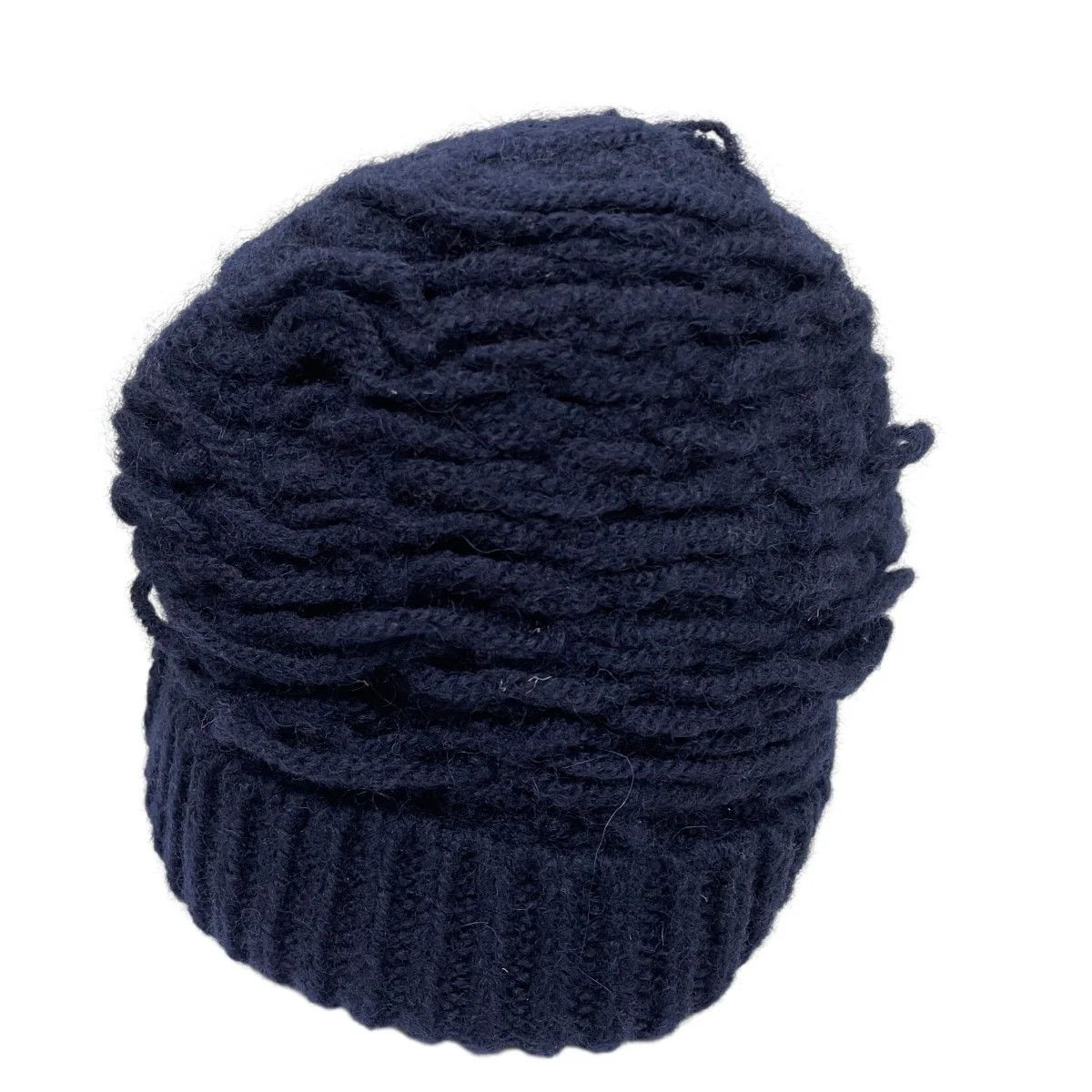 Dries Van Noten Textured Wool Knit Beanie Cap Size ONE SIZE - 2 Thumbnail
