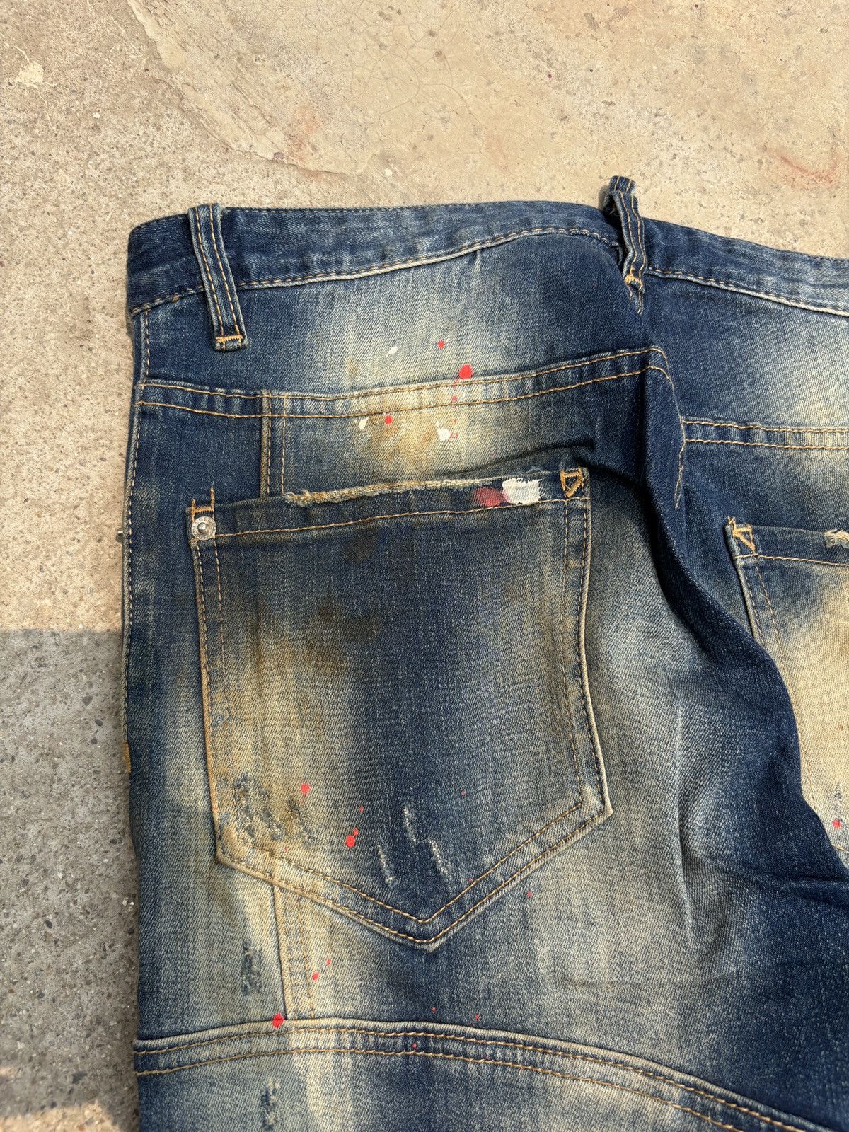 Dsquared2 Vintage DSQUARED2 Paint Splater slim jean Size US 32 / EU 48 - 24 Thumbnail