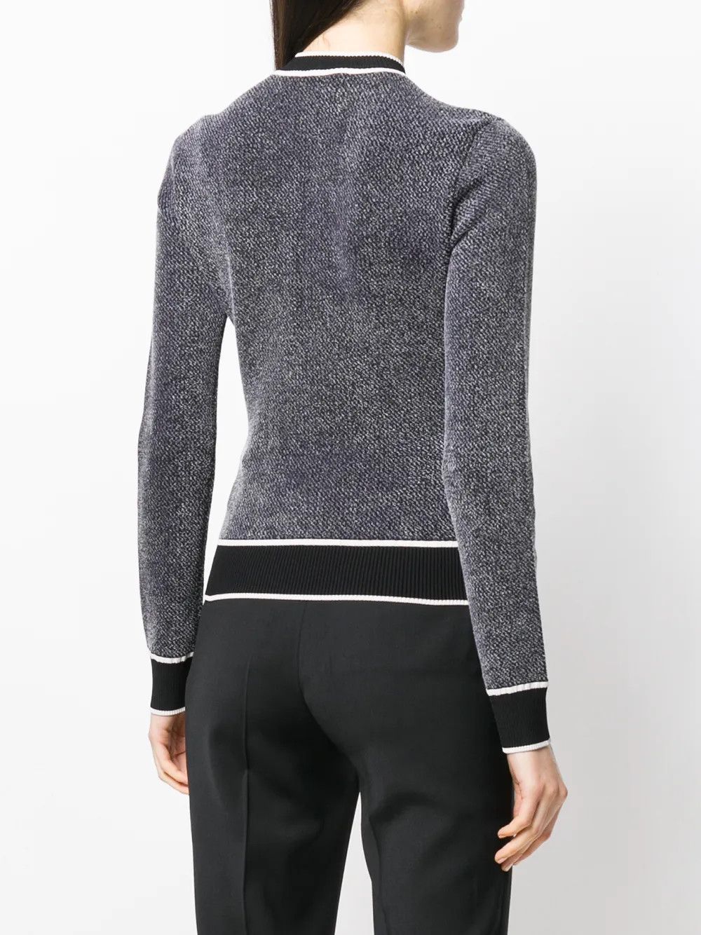 Off-White o1y1225 Round Collar Sweater in Multicolor Size XS / US 0-2 / IT 36-38 - 3 Thumbnail