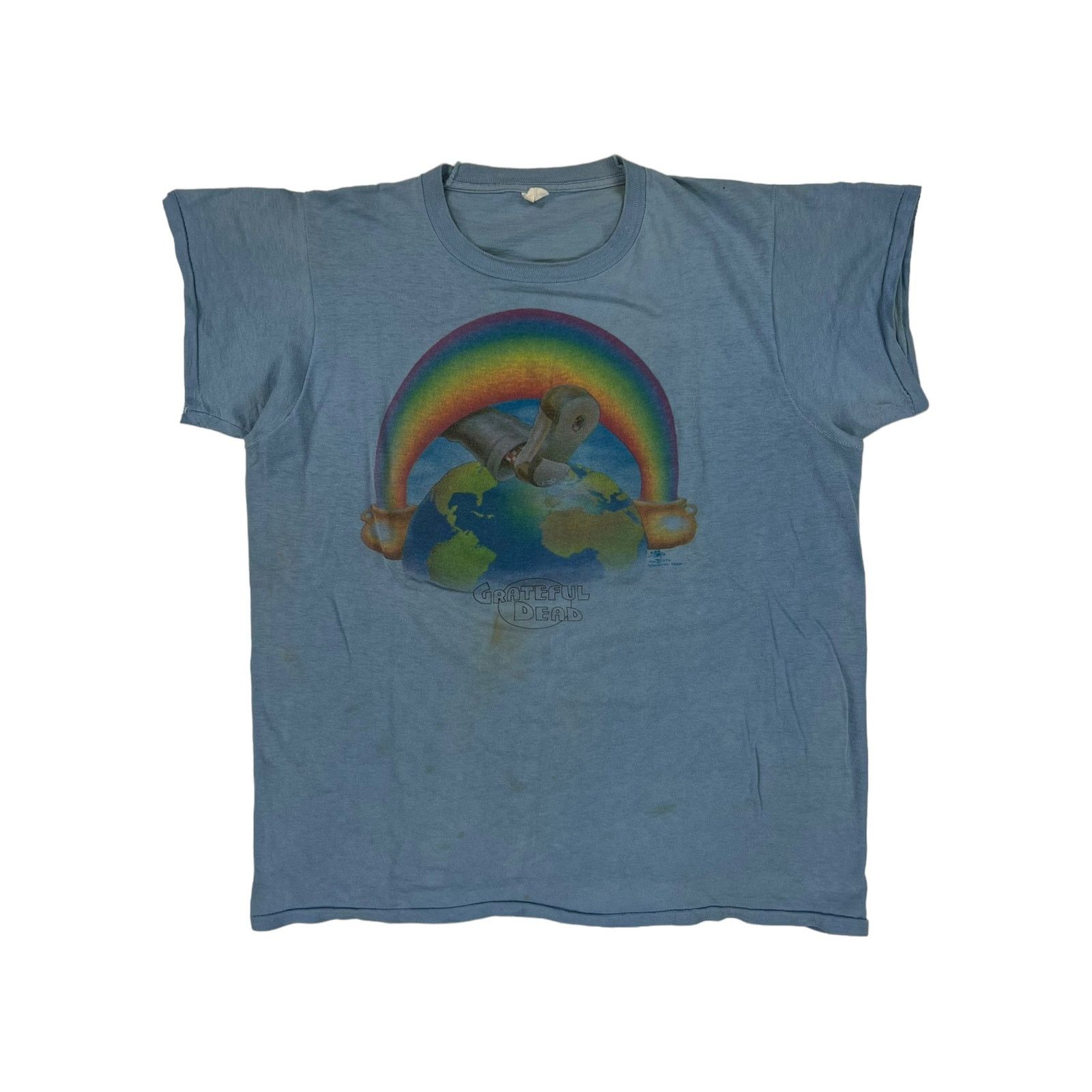 Band Tees × Grateful Dead × Vintage Vintage 1973 Grateful Dead Europe Jester Stanley Mouse tee Size US M / EU 48-50 / 2 - 1 Thumbnail