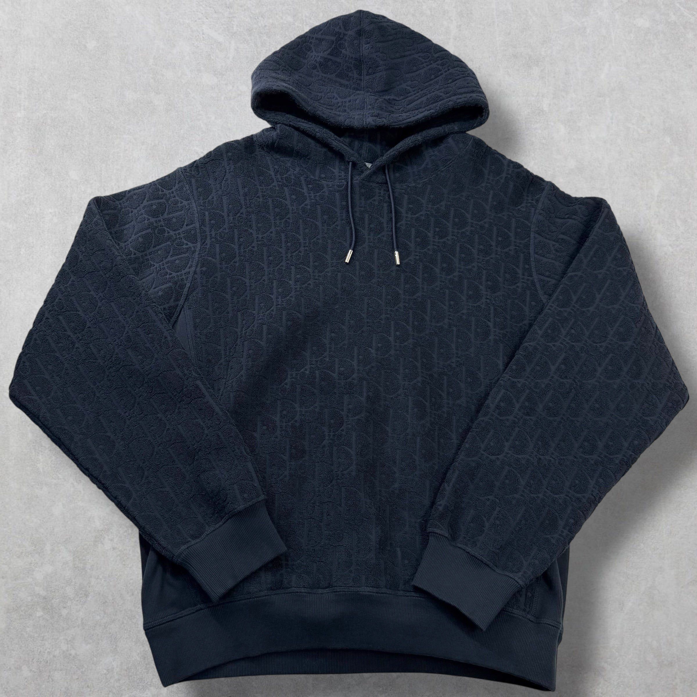 Dior Dior Oblique Relaxed-Fit Hooded Sweatshirt Navy XXL Size US XXL / EU 58 / 5 - 1 Thumbnail