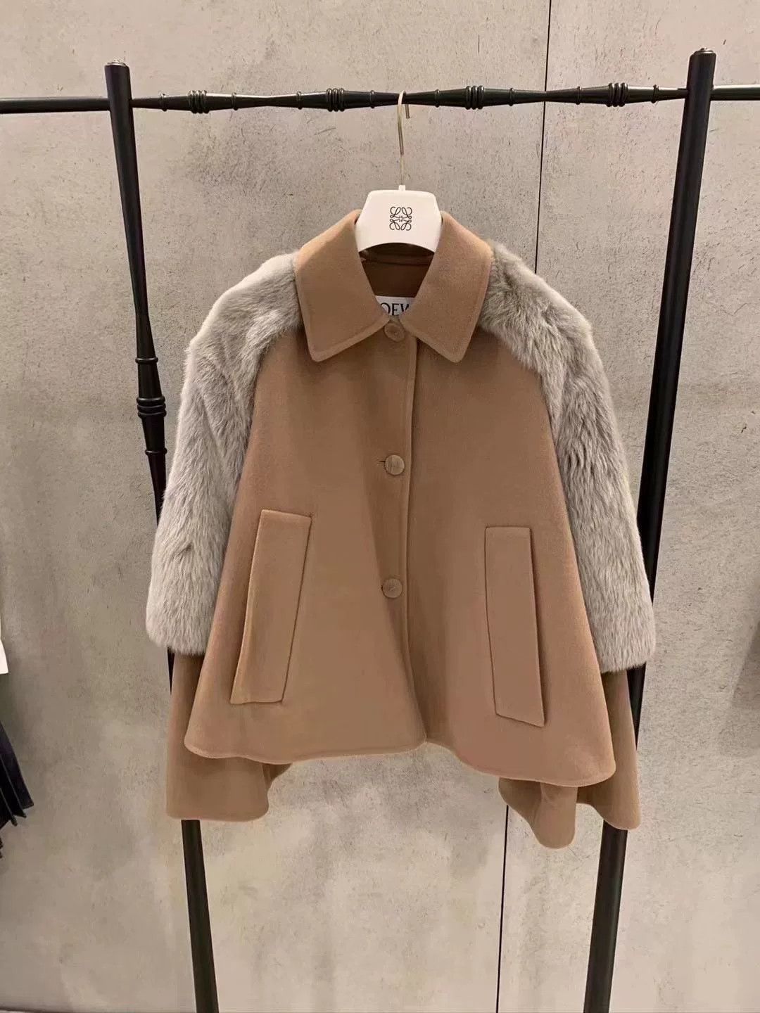 LOEWE Wool Cashmere Coat Size 38