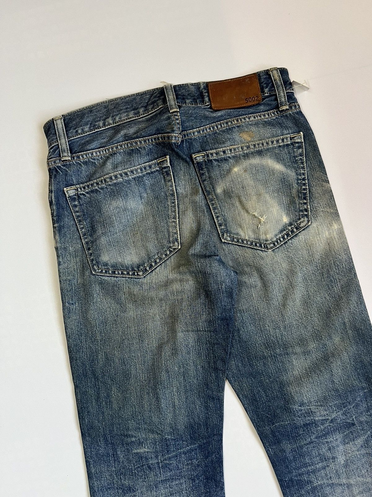 Uniqlo Uniqlo UJ Regular Fit Dirty Washed Denim Size US 29 - 11 Thumbnail