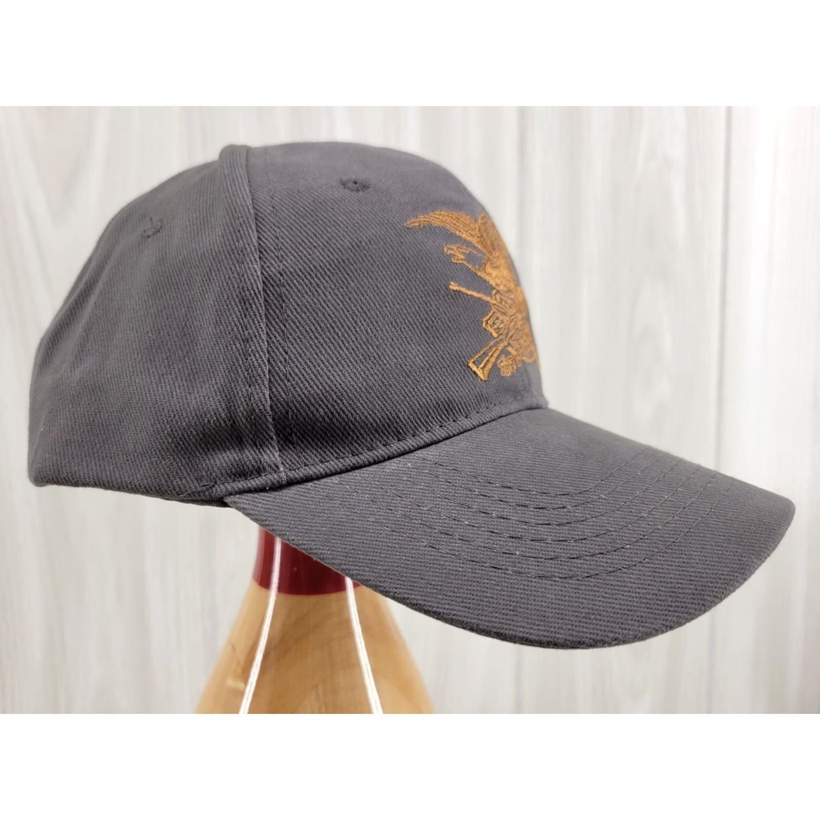 Logo 7 NRA Emblem Logo OSFM Gray Cap Hat Baseball Cap Men Adjustable Logo NRA Emblem Size ONE SIZE - 4 Thumbnail