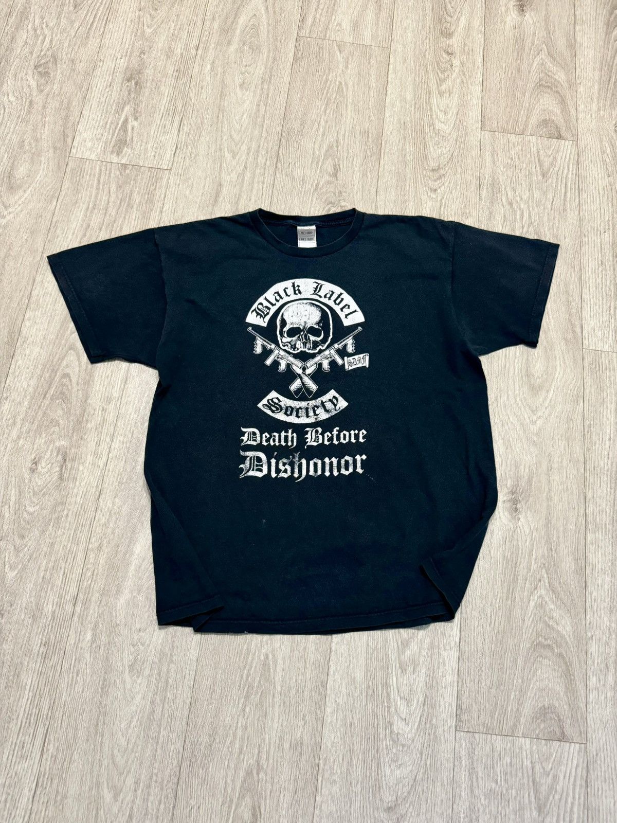 Band Tees × Black Label × Vintage 🔷Vintage Black Label Society Death Before Dishonor T-shirt🔷 Size US XL / EU 56 / 4 - 1 Thumbnail