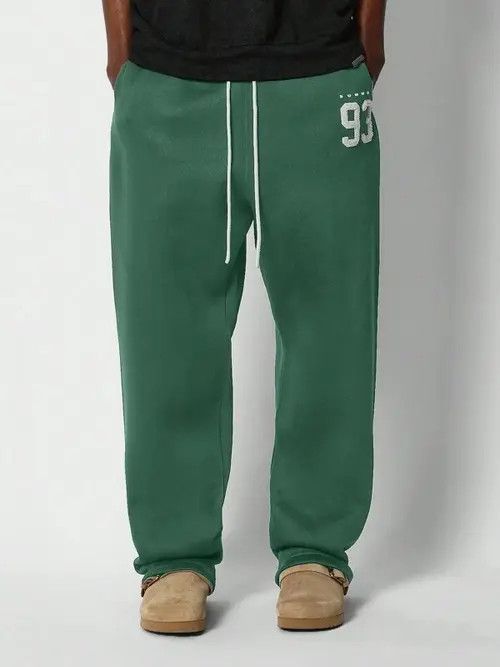 Japanese Brand Dark green Jogger loose fit sweatpants StraightLeg Size US 34 / EU 50 - 6 Thumbnail
