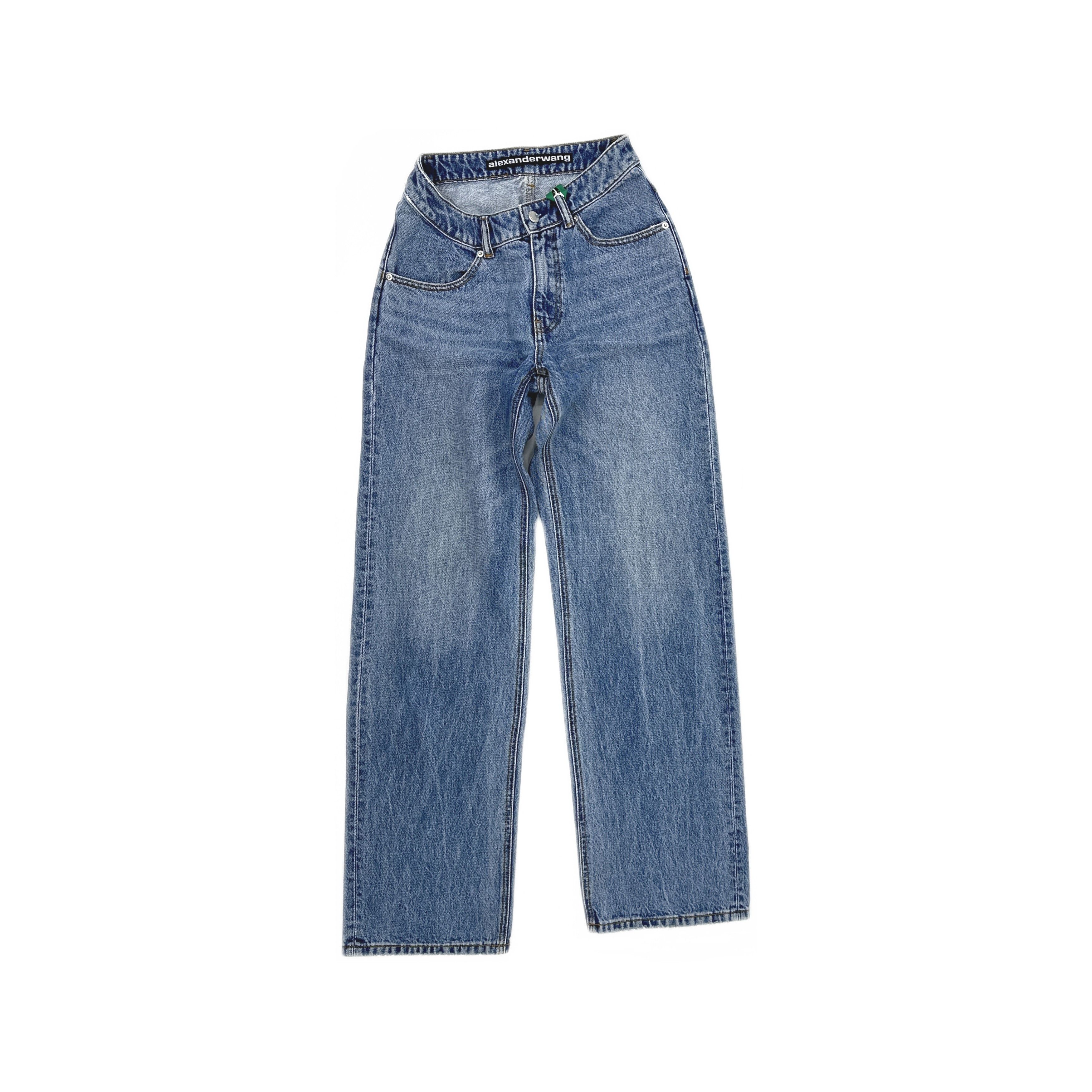 Alexander Wang Alexander Wang Asymmetrical Waistband Jeans Size 25 Size 25" / US 0 / IT 36 - 1 Thumbnail