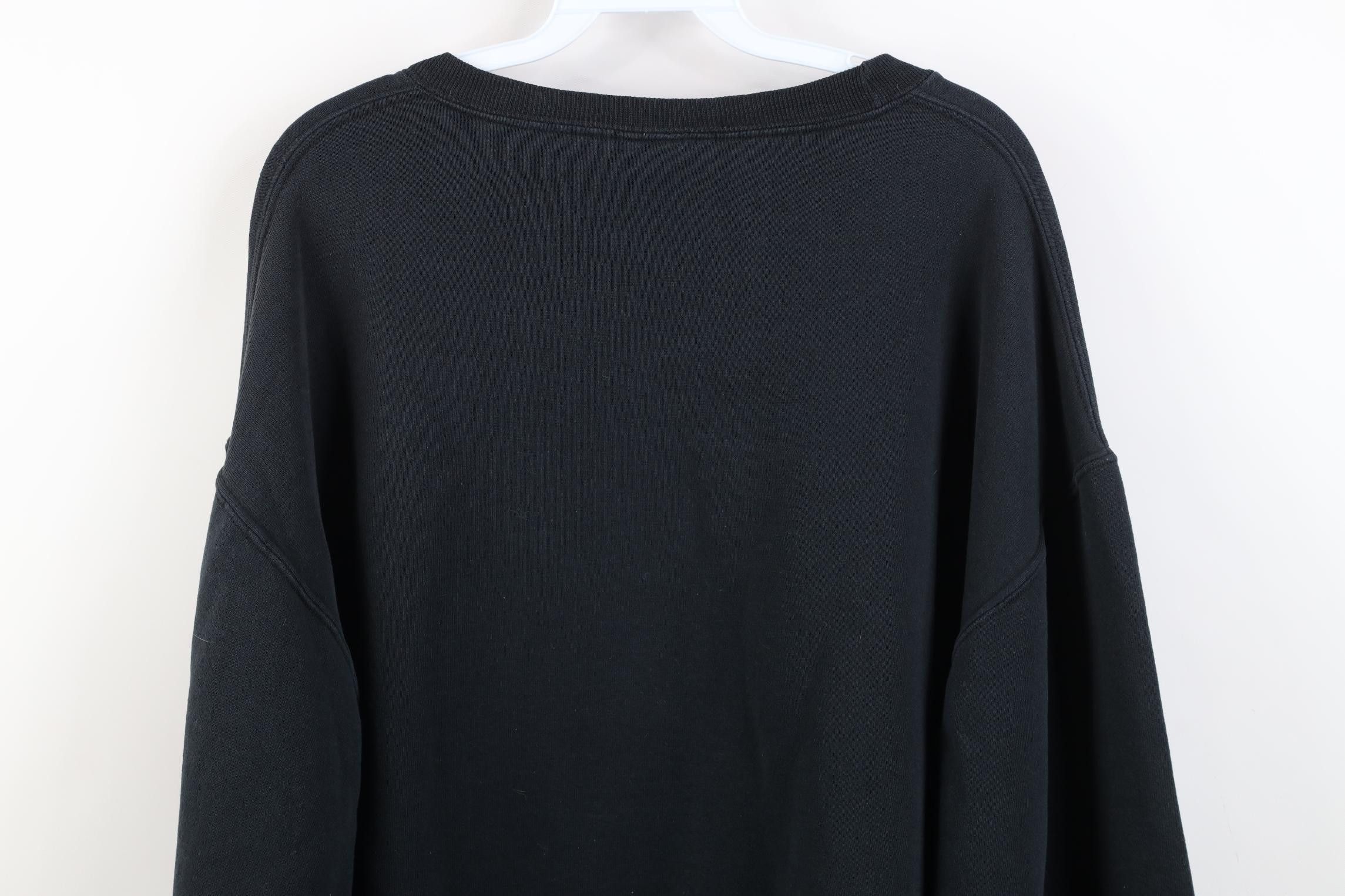 Russell Athletic Vintage 90s Russell Athletic Blank Crewneck Sweatshirt Black Size US XXL / EU 58 / 5 - 12 Thumbnail
