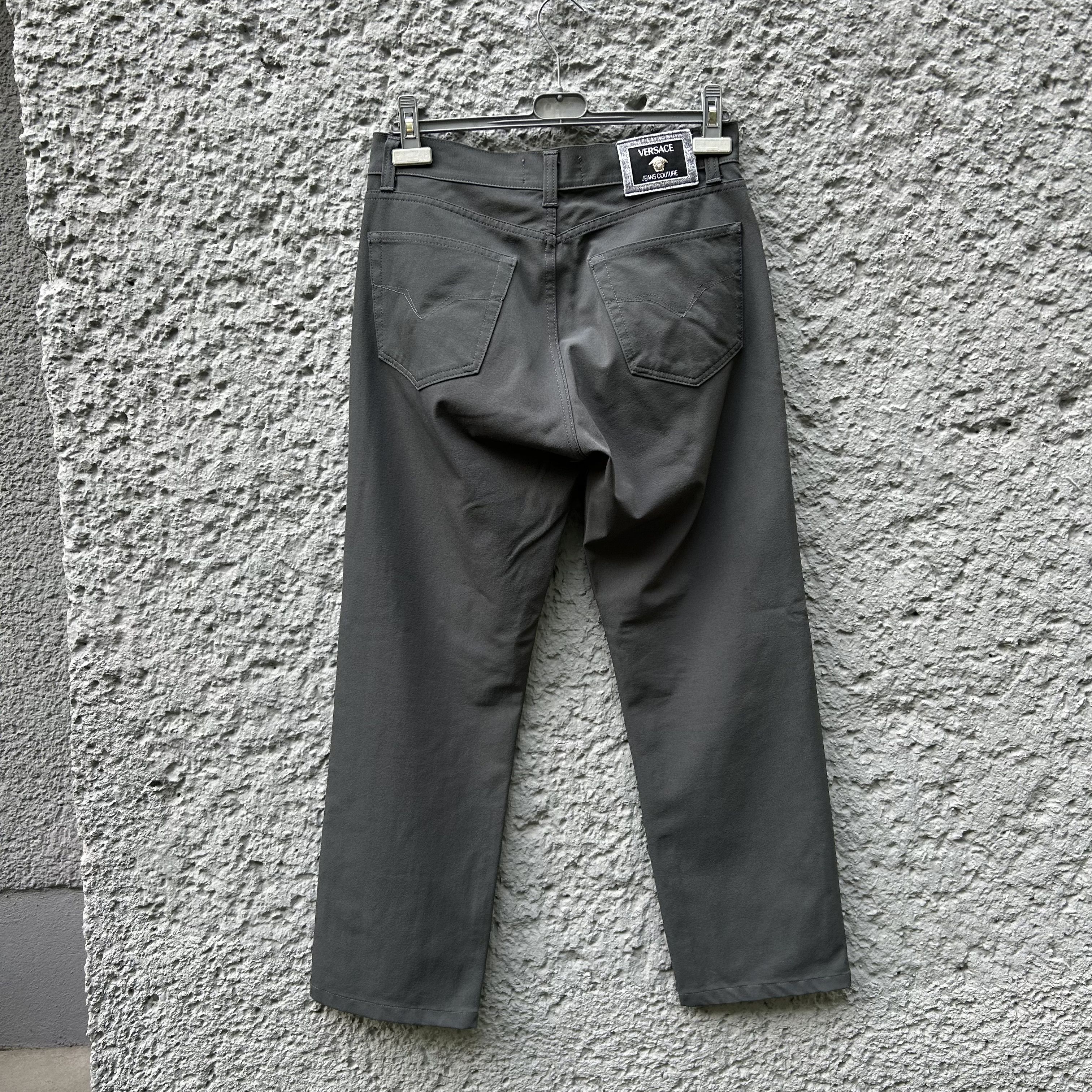 Versace Vintage Versace Grey/Green Trousers Pants Size US 34 / EU 50 - 2 Thumbnail