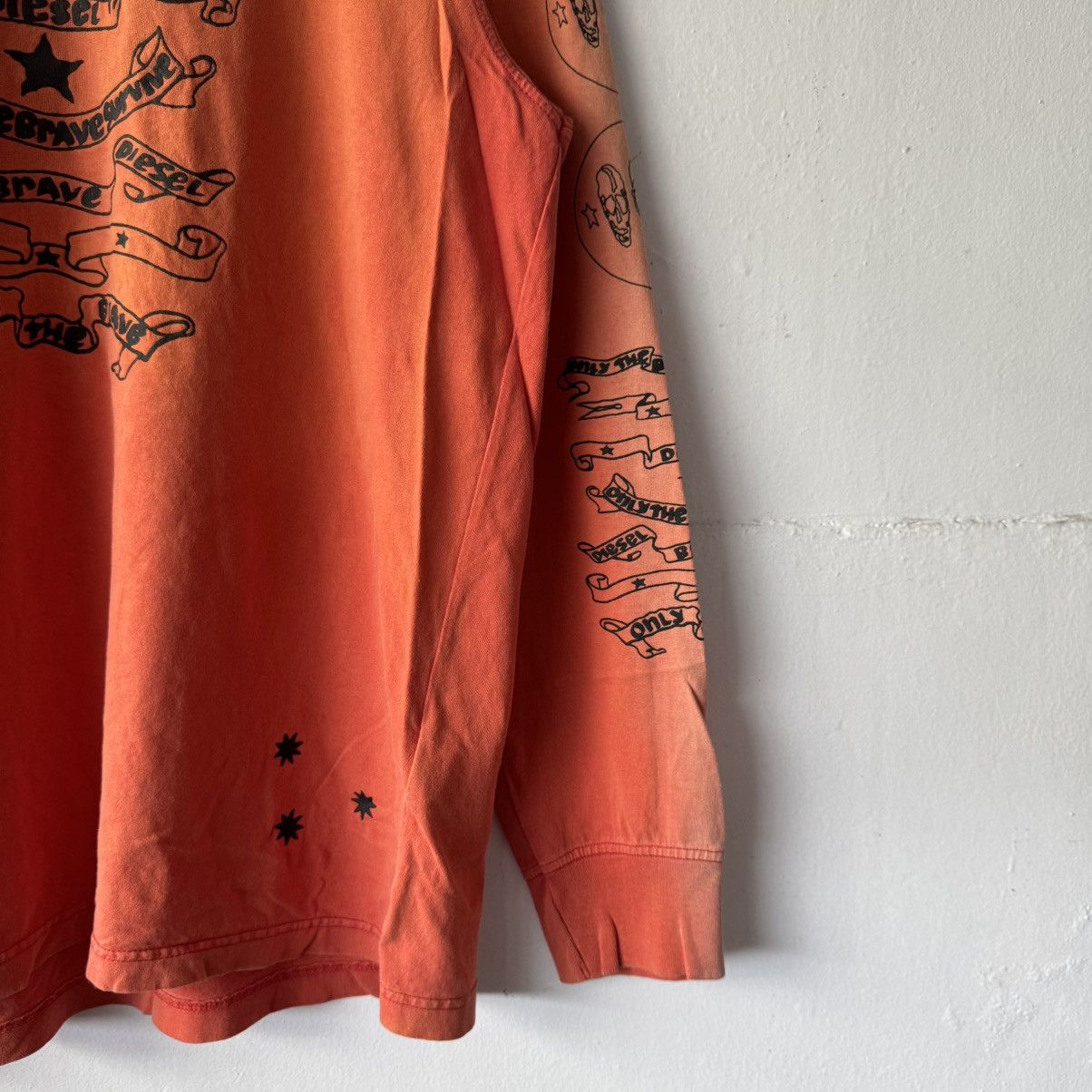 If Six Was Nine Diesel T-Just Long Sleeve Chrome Shirt Size US L / EU 52-54 / 3 - 5 Thumbnail