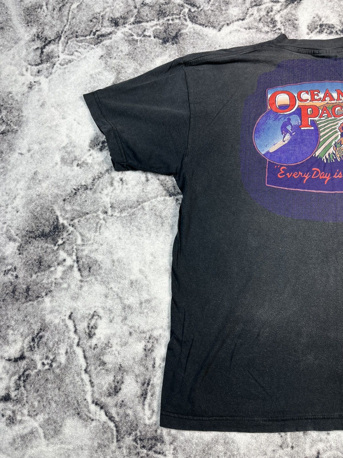 Ocean Pacific Vintage Ocean Pacific Surf Graphic Tee Distressed Fade Size US L / EU 52-54 / 3 - 12 Thumbnail