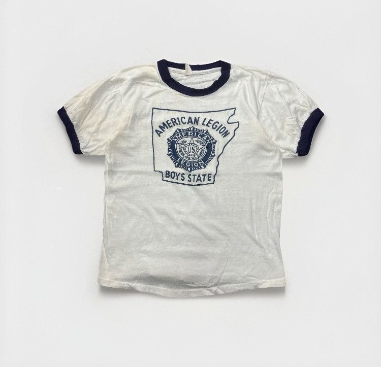 Champion × Vintage 1970’s American Legion Boys State Arkansas Ringer Tee Shirt Size US S / EU 44-46 / 1 - 1 Thumbnail