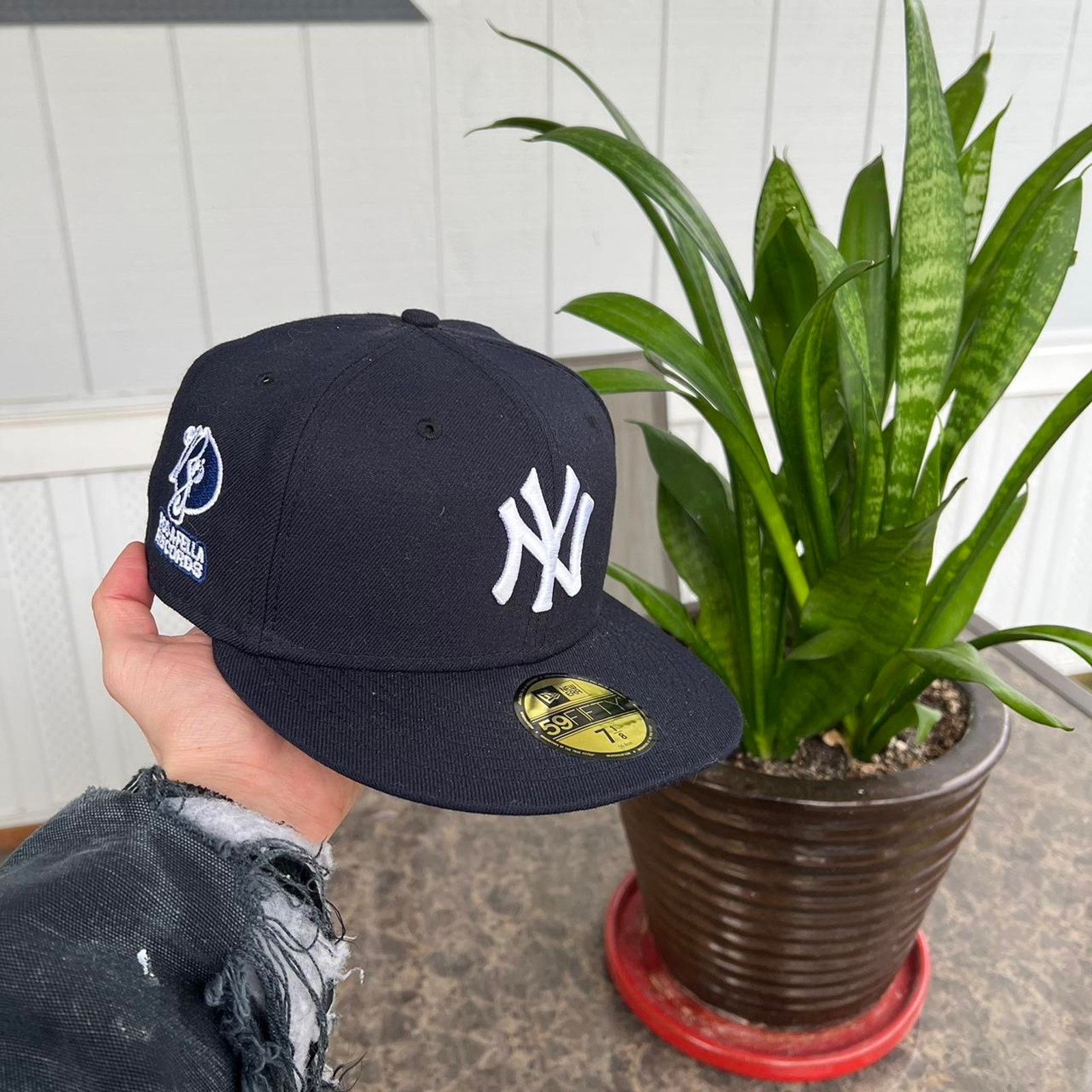 NEW ERA NY × Stüssyベースボールキャップ ネイビー 7-1/4 Stussy NY
