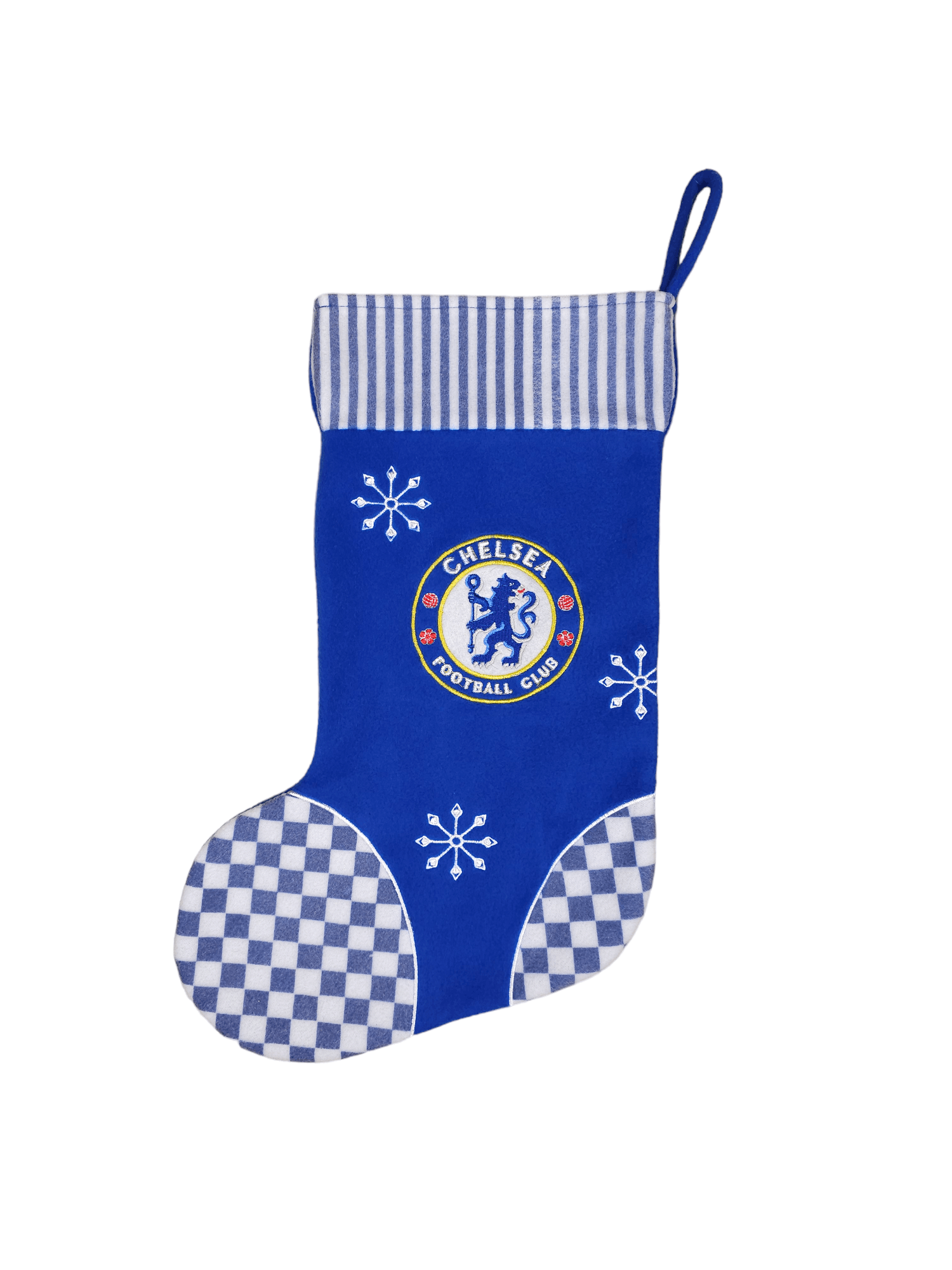 Chelsea Soccer 💎 Vintage Christmas Blue White Stocking Football Club 00s Size ONE SIZE - 1 Thumbnail