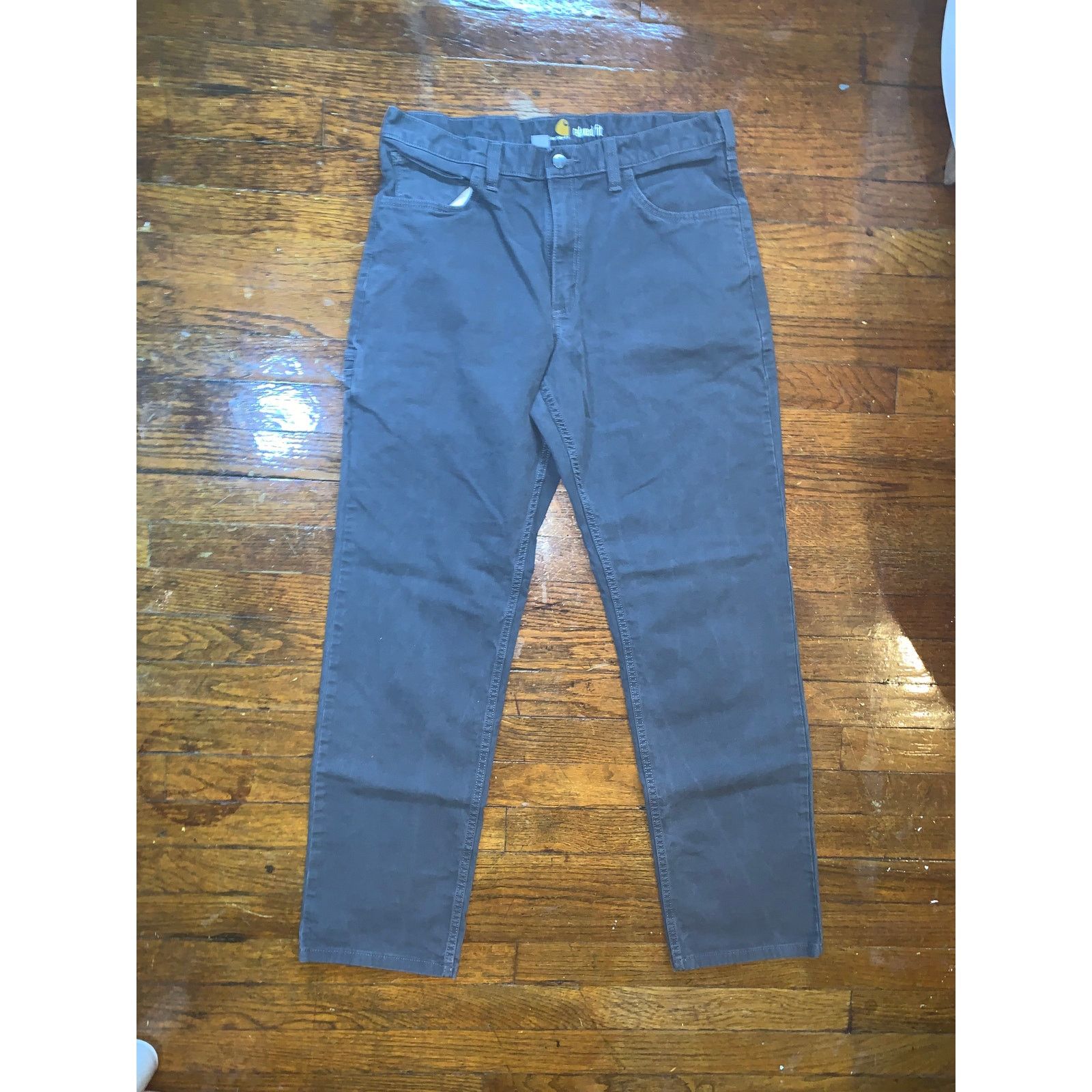 Carhartt Carhartt 102517 Rigby 5 Pocket Pants 35x32 Gravel Flex Size US 35 - 1 Thumbnail