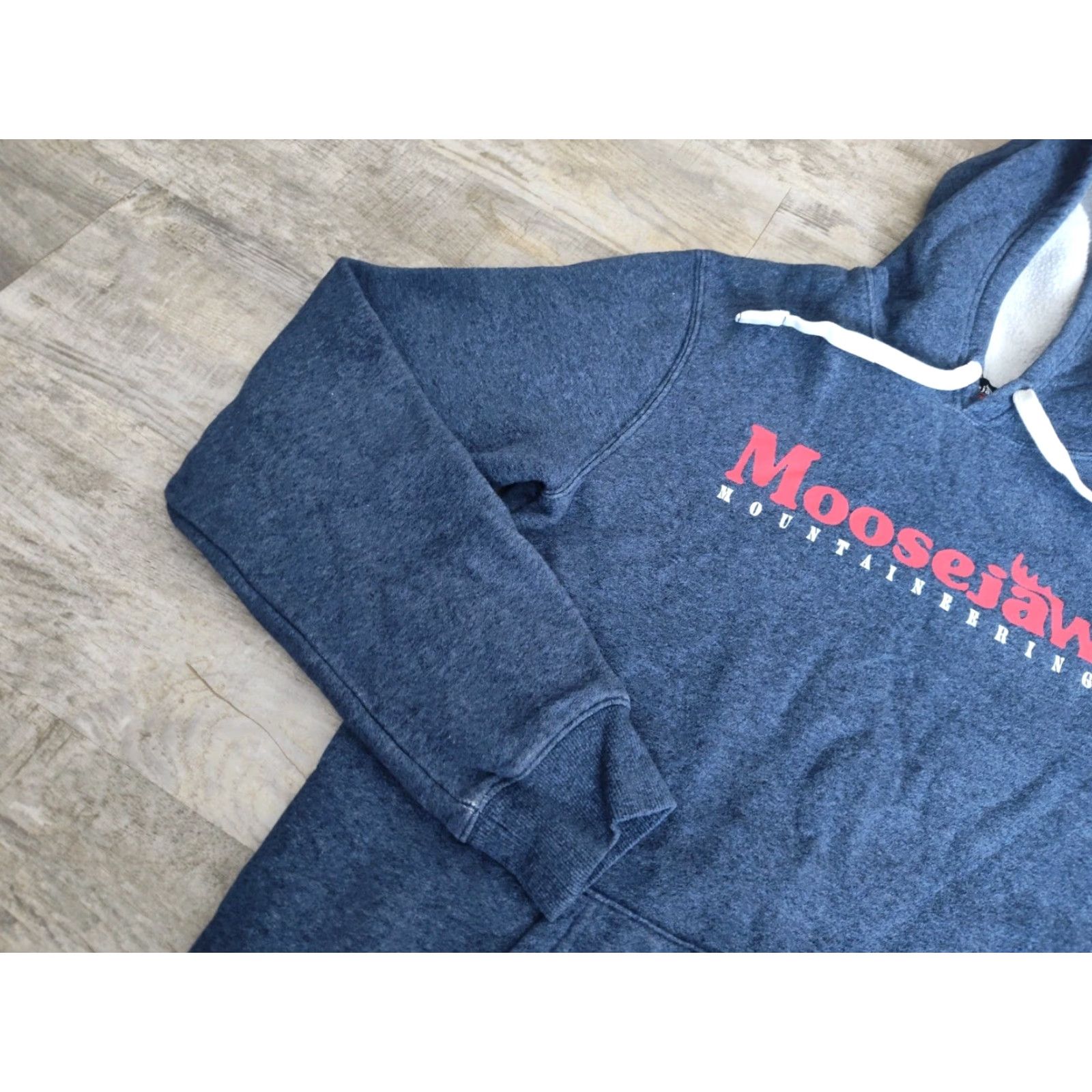 Vintage MOOSEJAW Mountaineering Hoodie Fleece Lined BLUE Women's Size Medium Blue Size M / US 6-8 / IT 42-44 - 5 Thumbnail