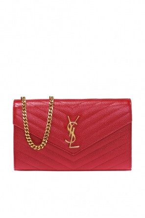 Saint Laurent Paris o1bcso1str1124 Size: OS/ Opyum Wallet On Chain in Red Size ONE SIZE - 1 Thumbnail