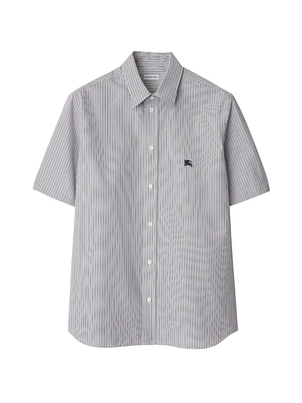 Burberry os11x0326 Striped Short-Sleeve Shirt in Black/White Size US M / EU 48-50 / 2 - 1 Thumbnail