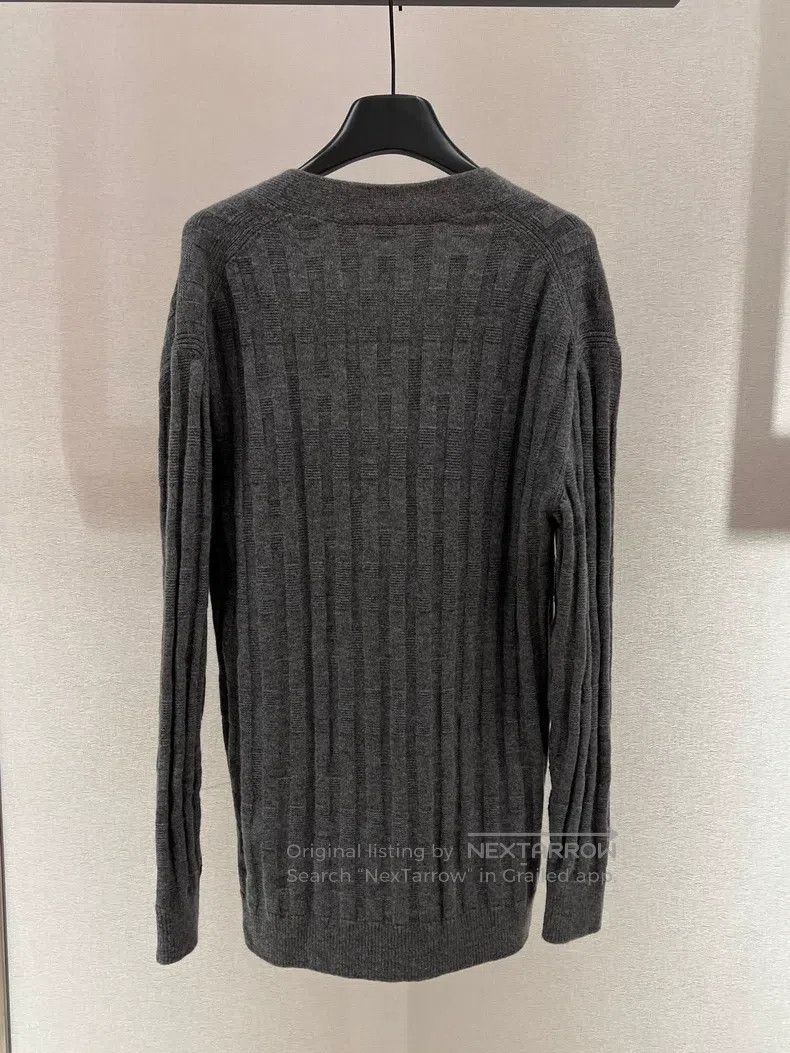 Hermes Hermes Gray wool cardigan Size XXS / US 00 / IT 34 - 2 Thumbnail
