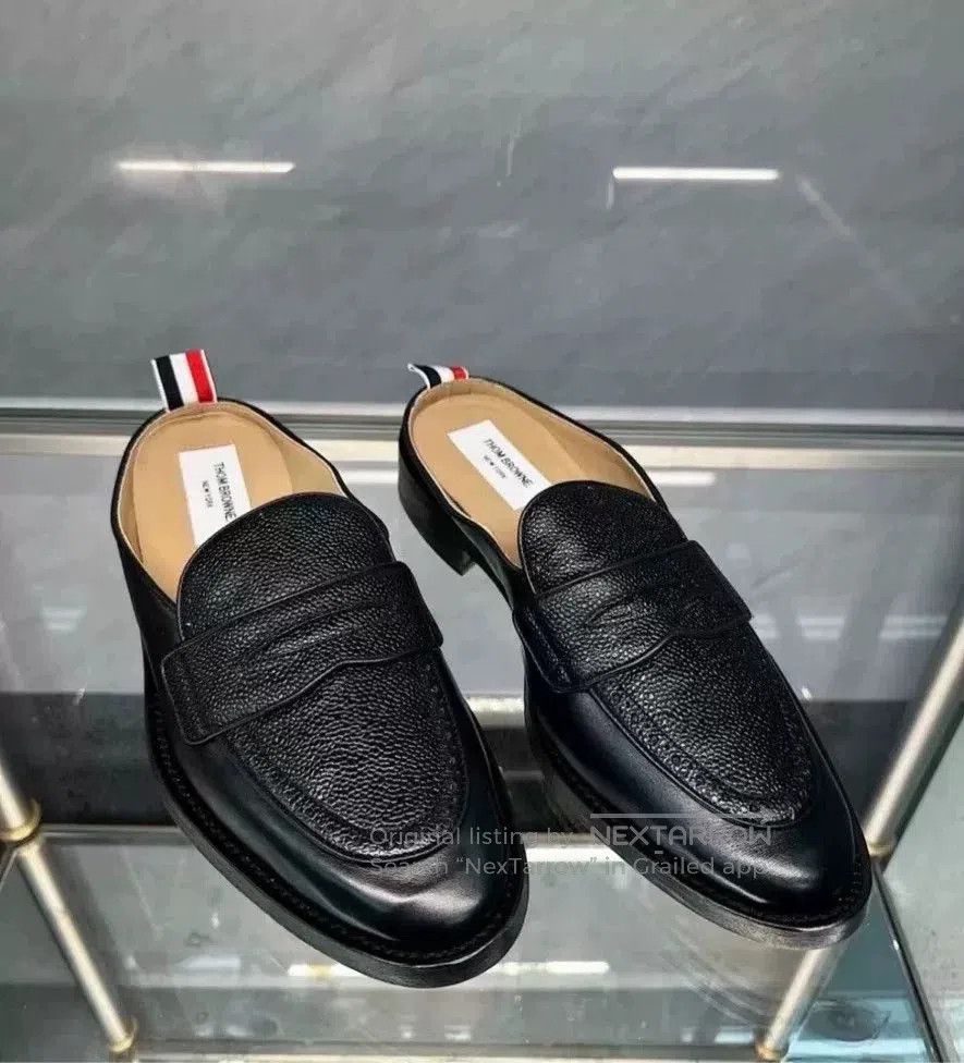 Thom Browne Thom Browne Basic Loafers Black Leather. Size US 5.5 / EU 38 - 1 Thumbnail