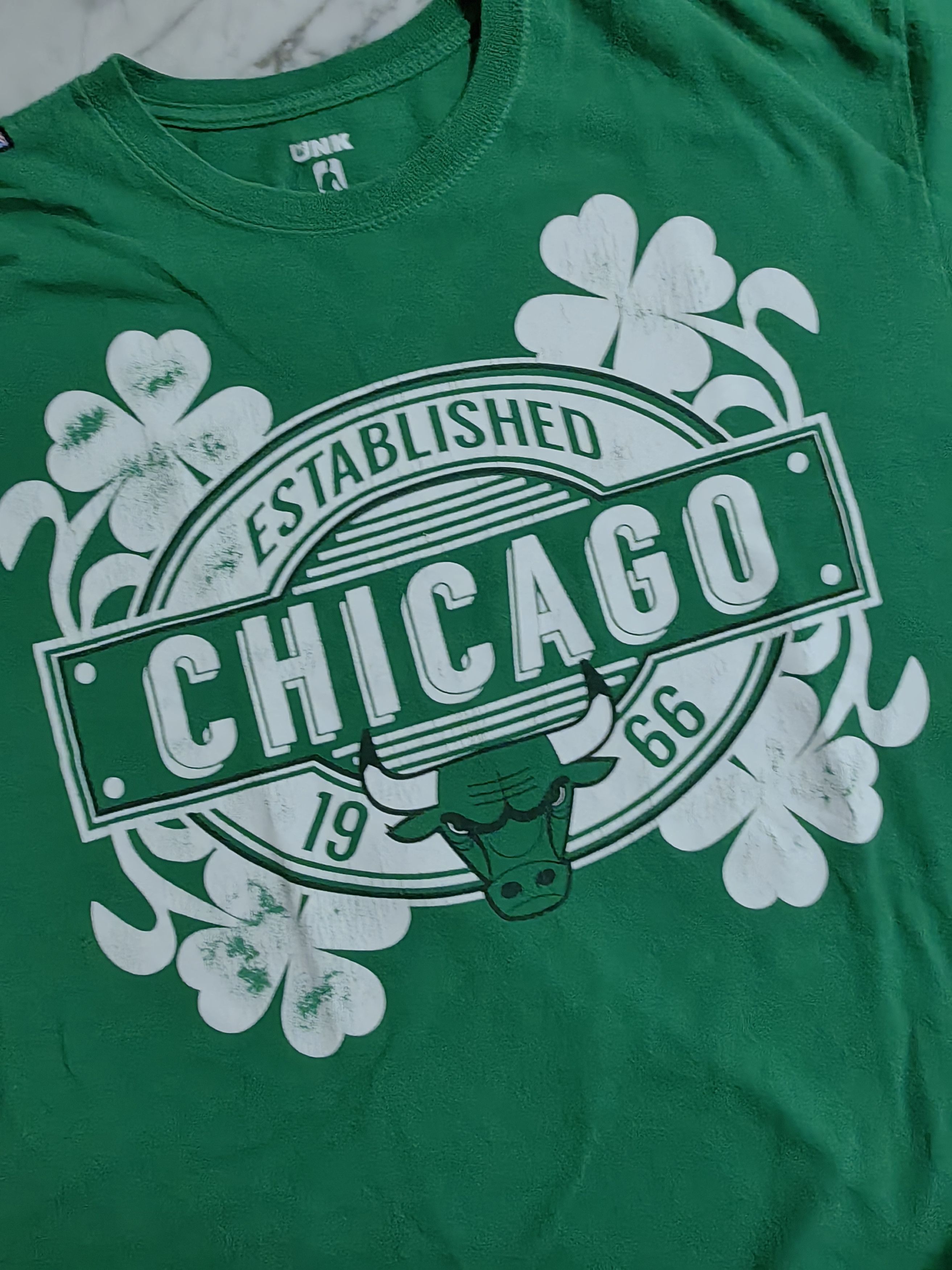 NBA NBA Chicago Bull Established 1966 Irish Green Lucky Flowers Size US XL / EU 56 / 4 - 7 Thumbnail