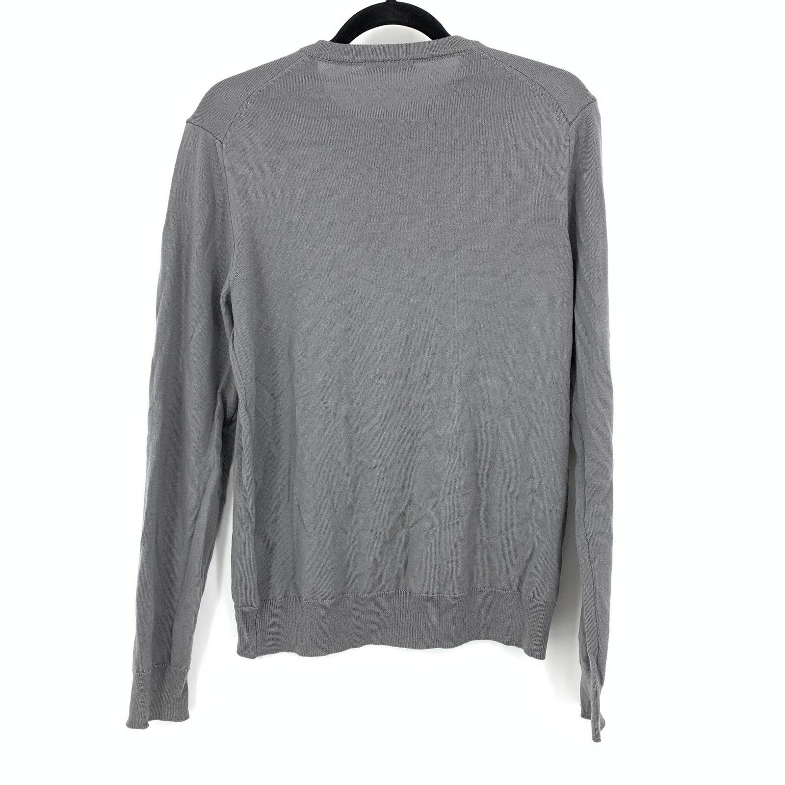 Versace Versace Collection Sweater Mens M Crew Long Sleeve Gray Wool Size US M / EU 48-50 / 2 - 2 Thumbnail