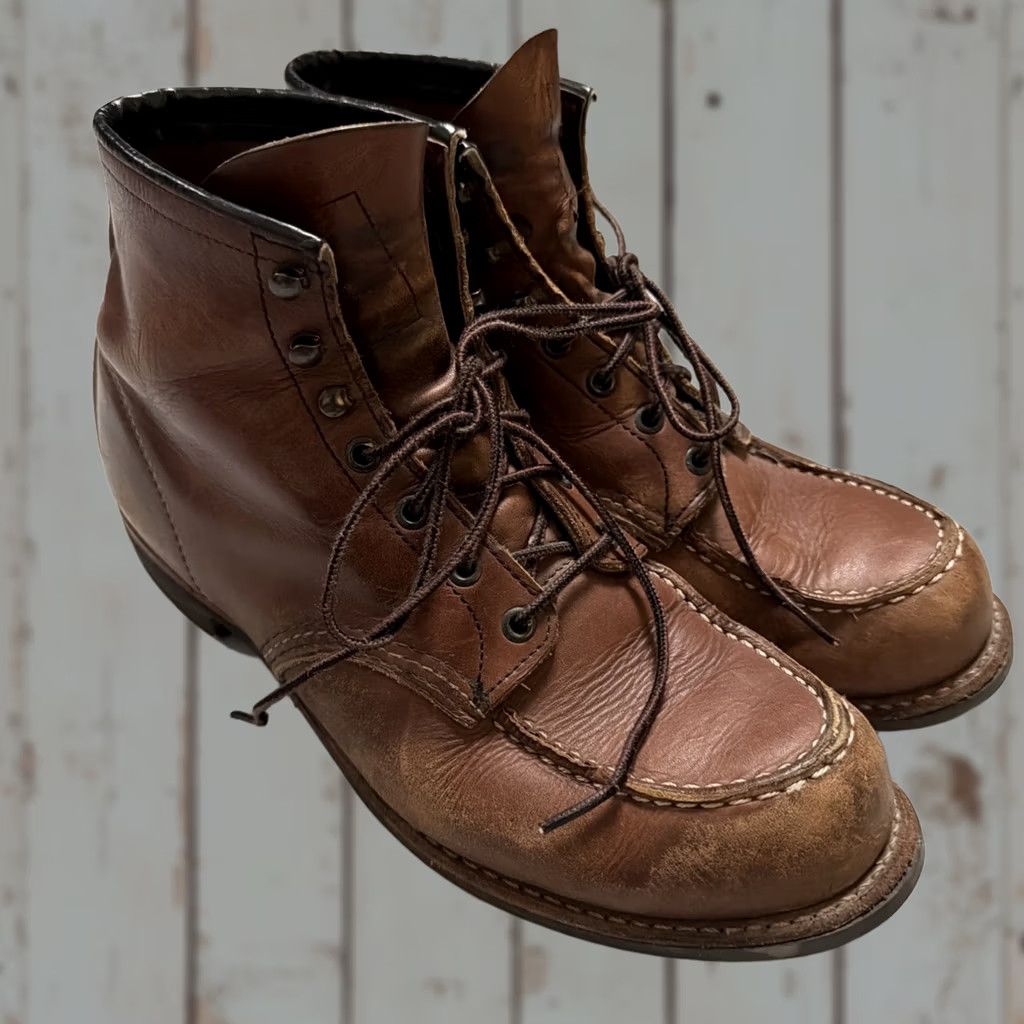 Red Wing Red Wing Heritage 3954 Roughneck 6” Leather Work Boots Mens 11.5 Brown Leather USA 90s Workwear Biker Size US 12 / EU 45 - 1 Thumbnail